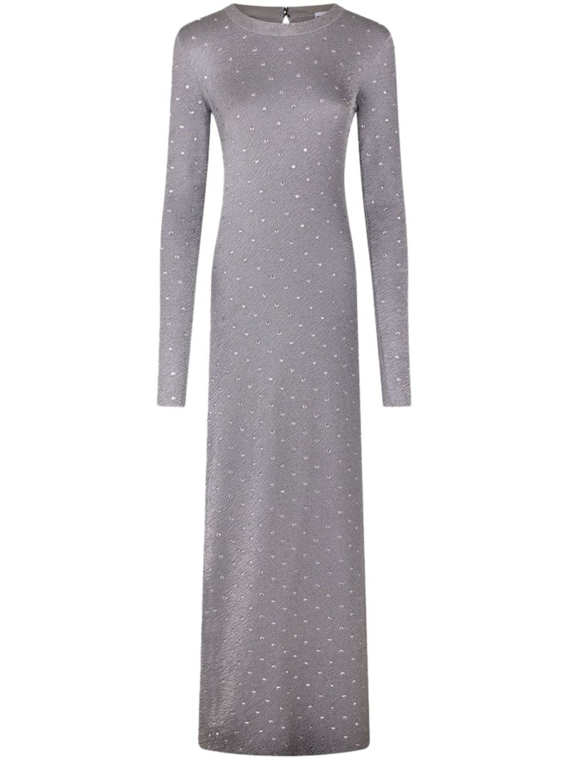 rhinestone-embellished open-back maxi dress 1