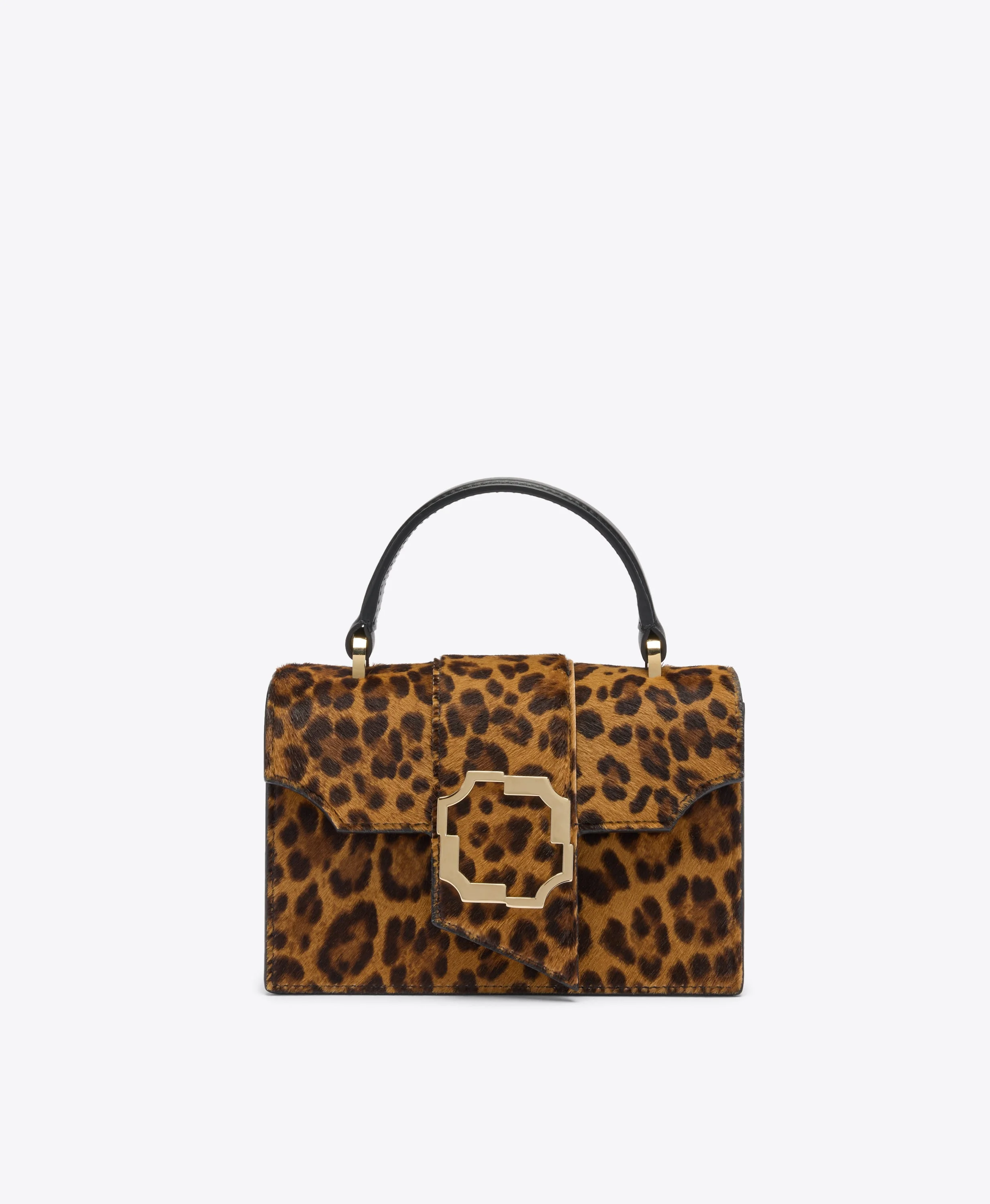 Audrey Leopard Calf Hair Mini Handbag - 1