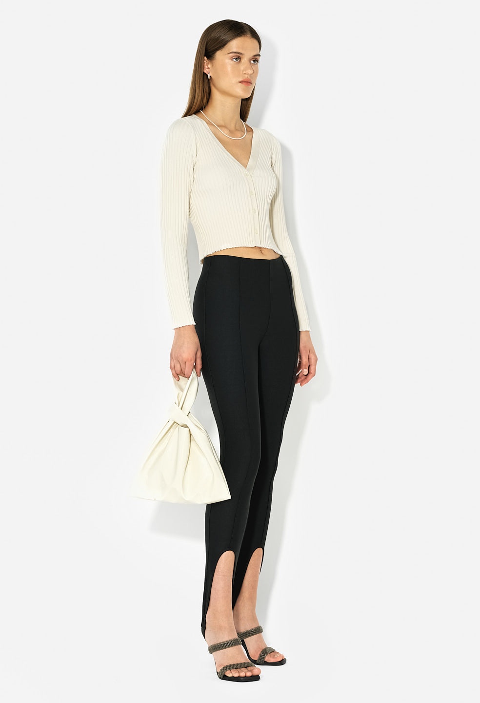 GINZA RIB CROPPED CARDIGAN - 3