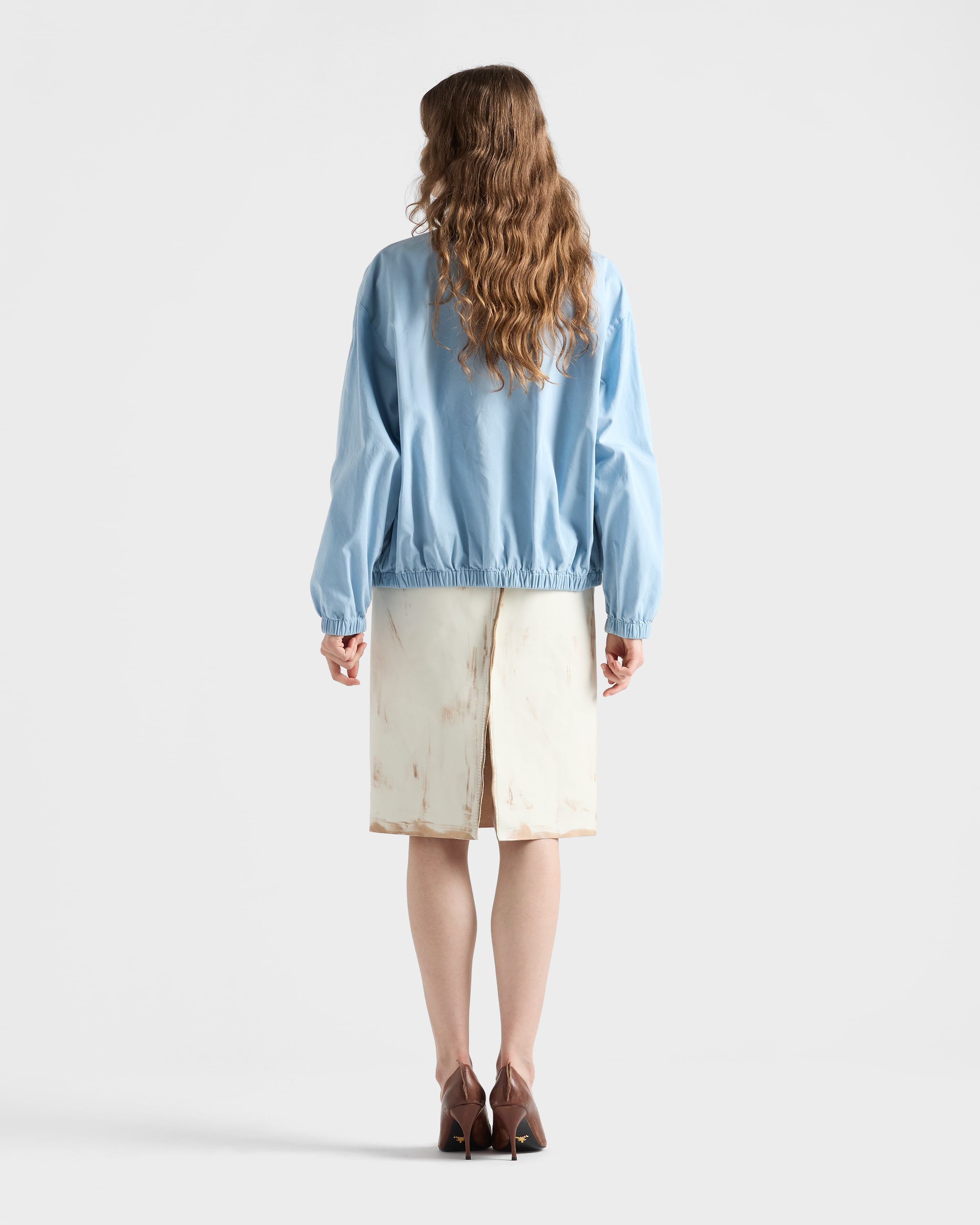 Old gabardine blouson jacket - 5