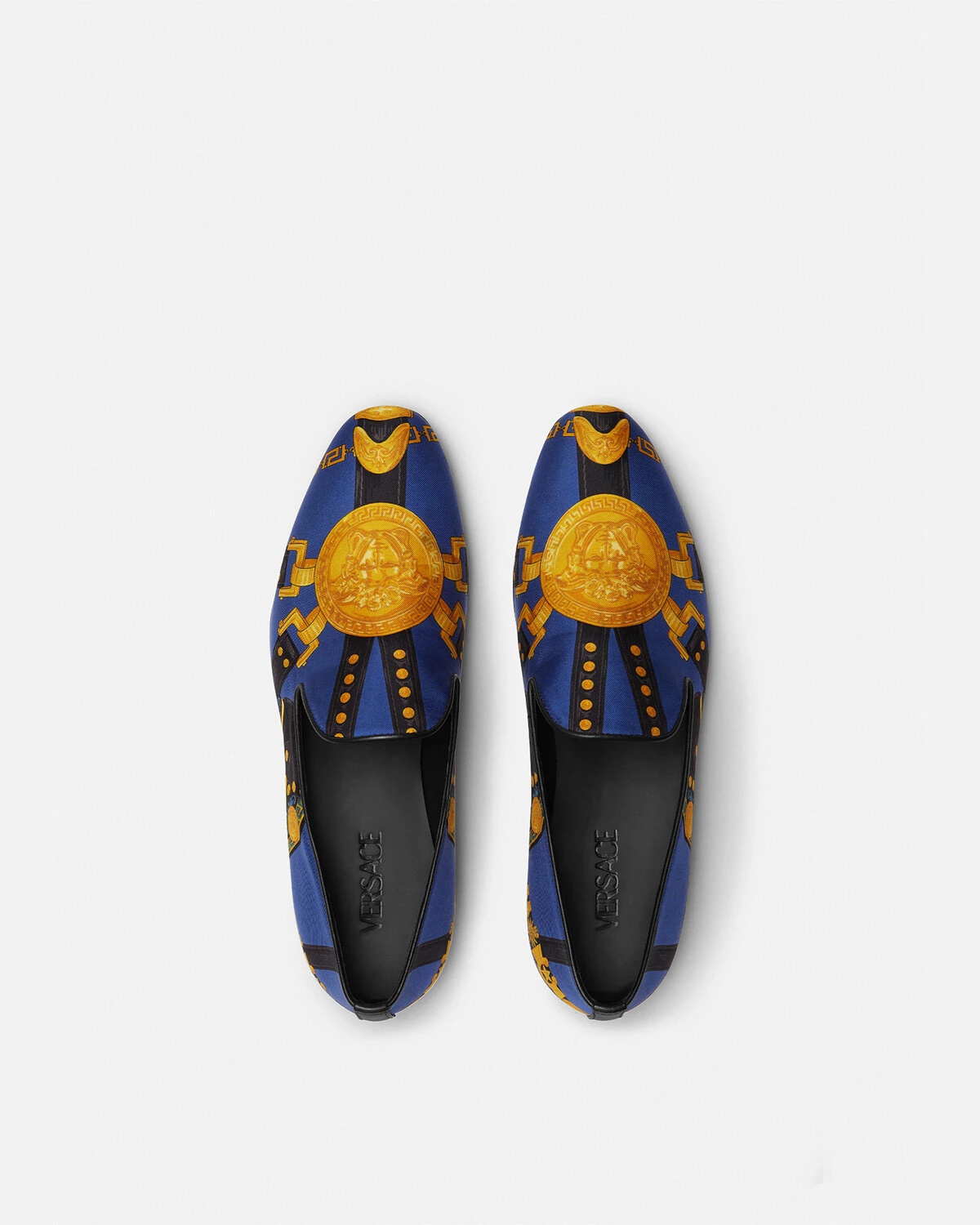 Medusa Saddle Silk Slippers - 3