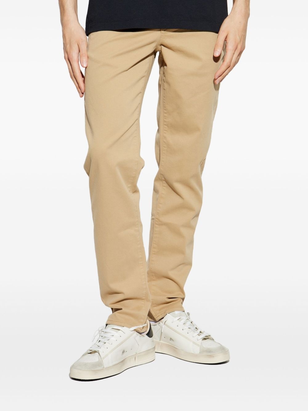 cotton twill chino trousers - 3
