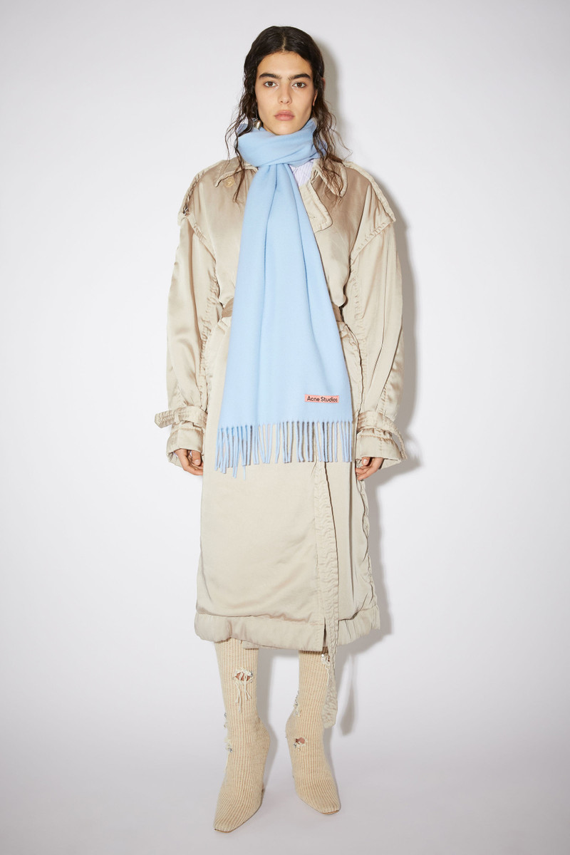 Acne Studios Wool fringe scarf - Light blue outlook