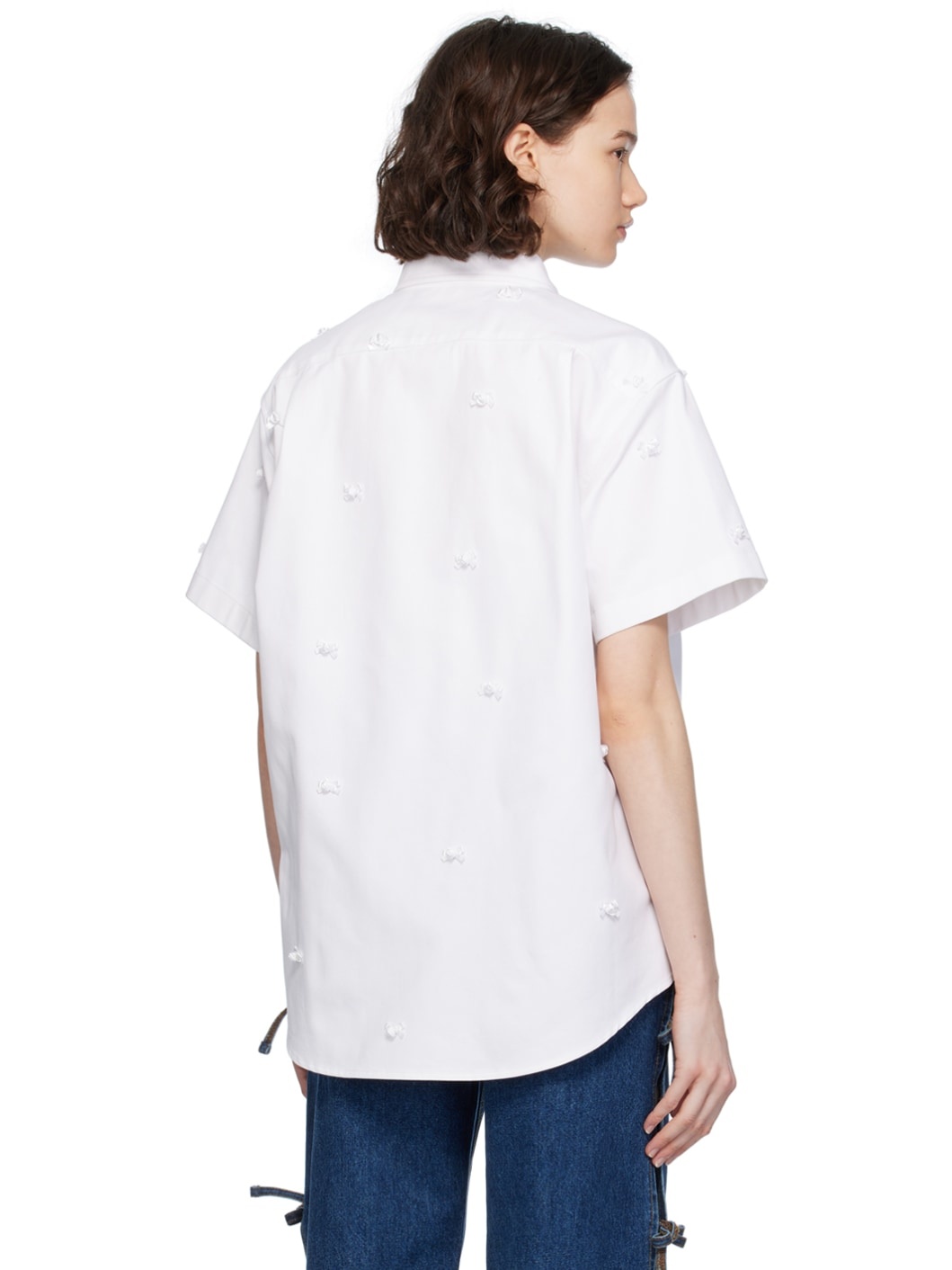 White Ribbon Shirt - 3