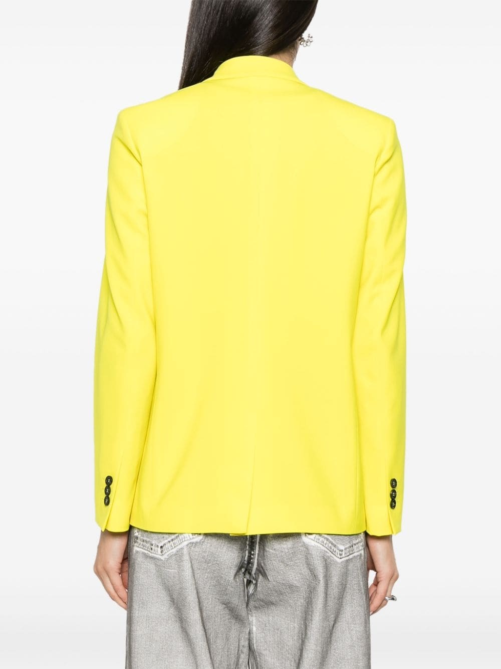 single-breasted peak-lapels blazer - 4