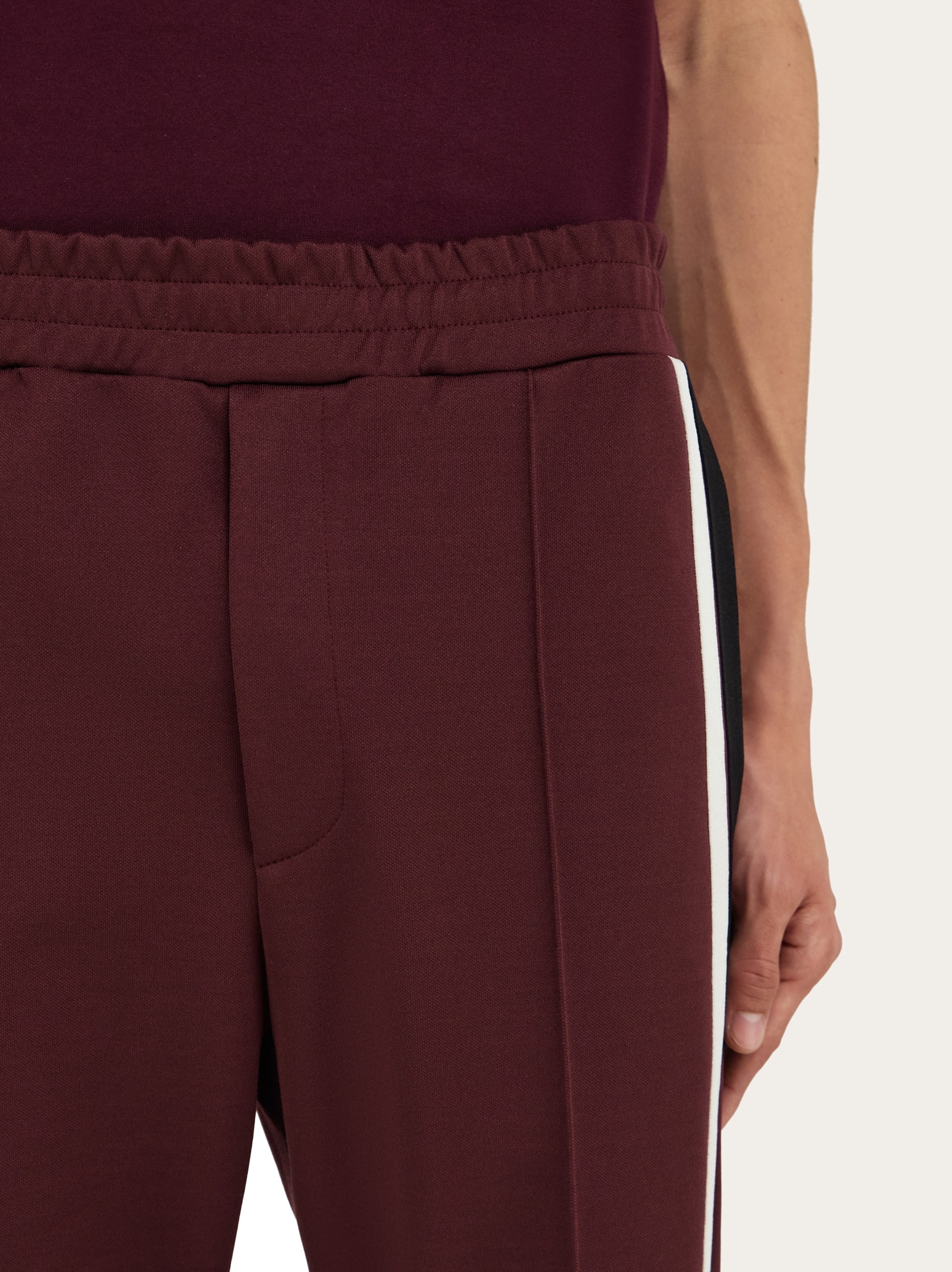 Track pants with contrasting stripe - 6