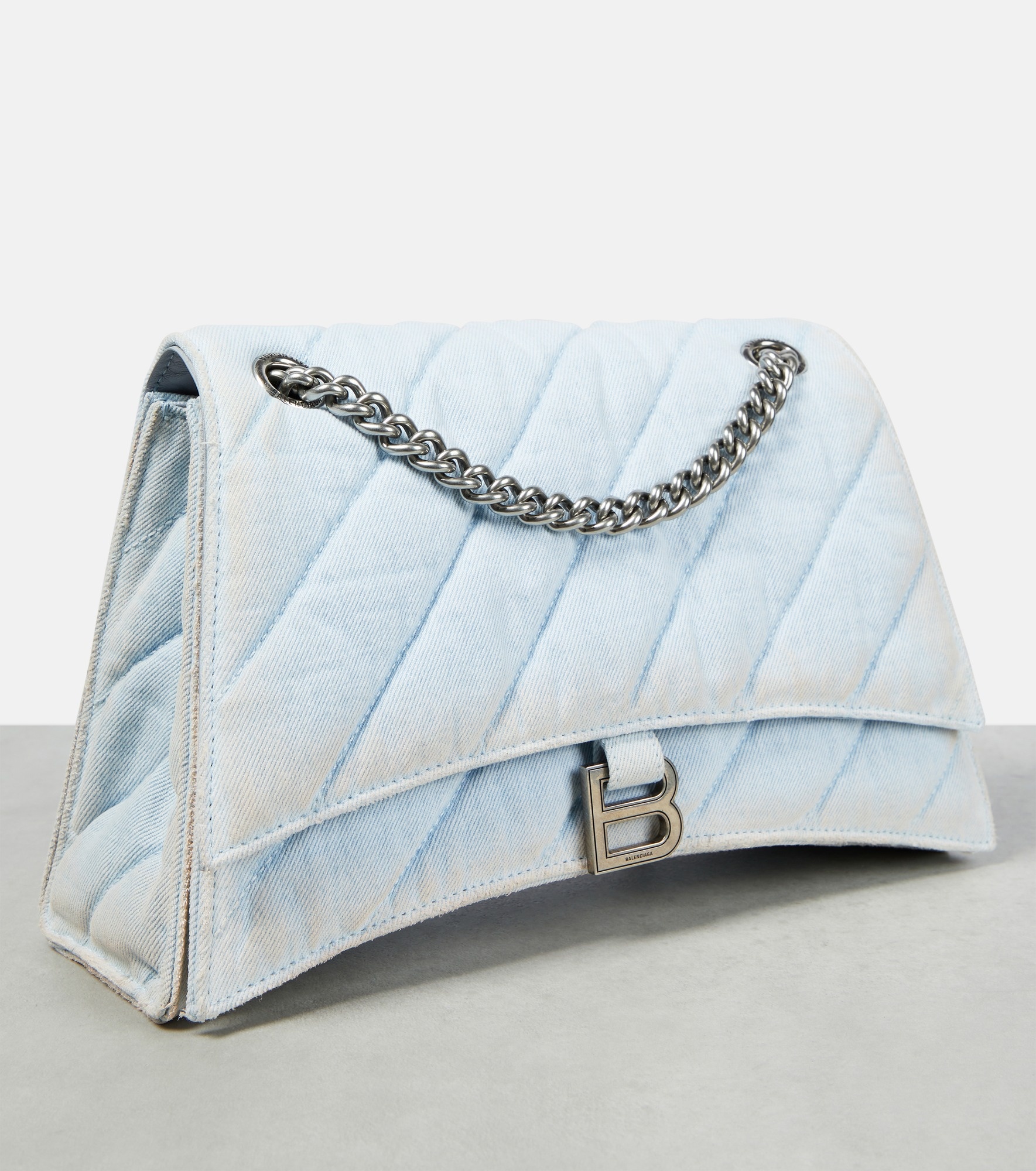 Crush Medium denim shoulder bag - 6