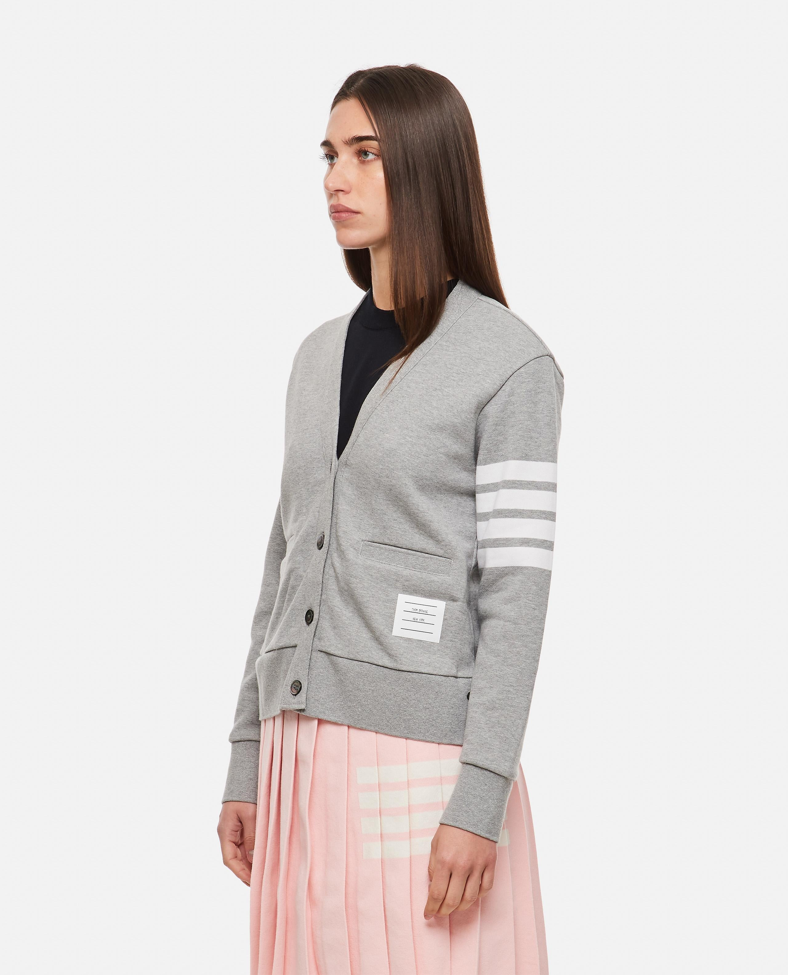 V-NECK COTTON CARDIGAN - 2
