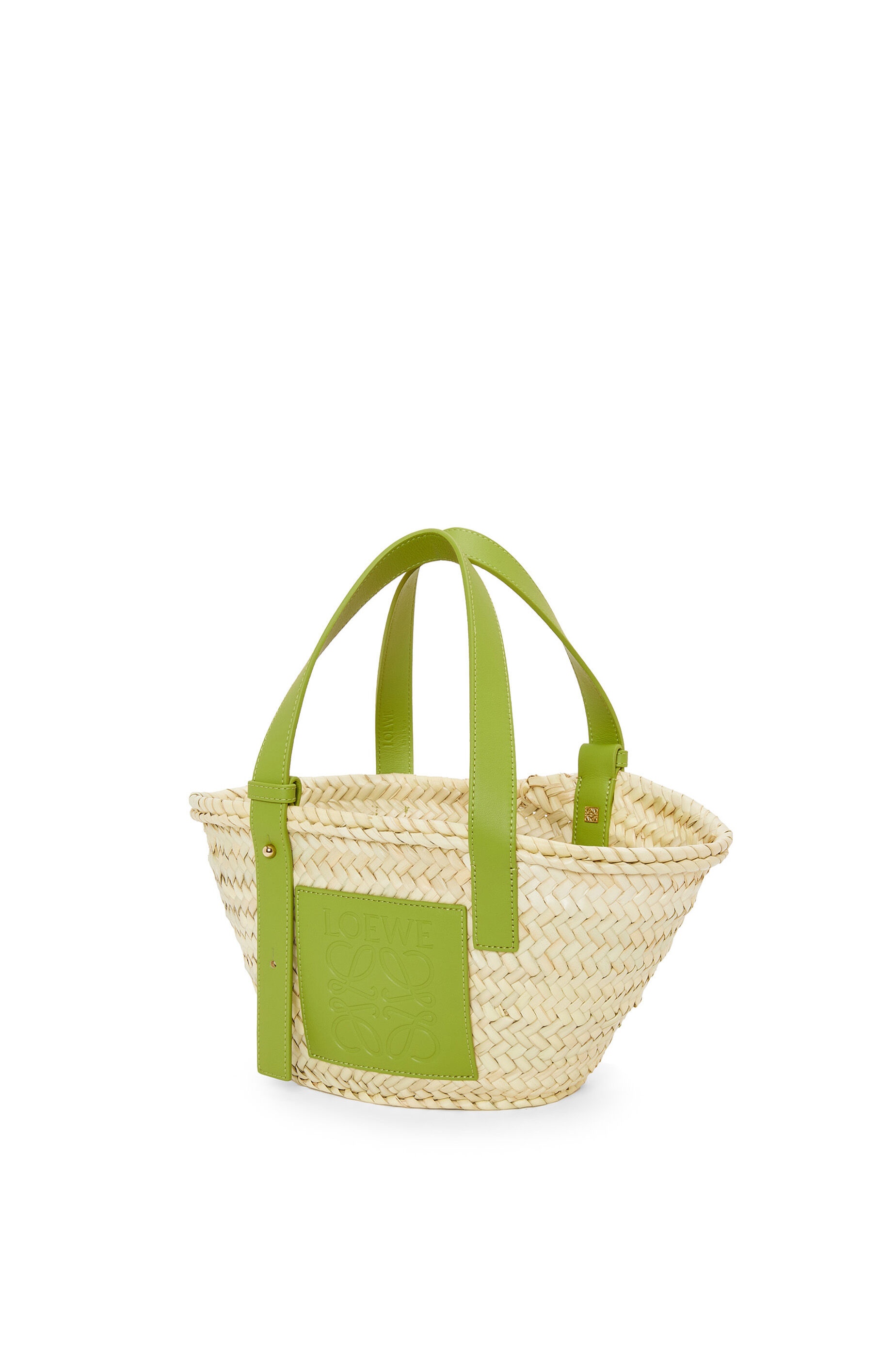 Small Basket bag in palm leaf and calfskin - 2