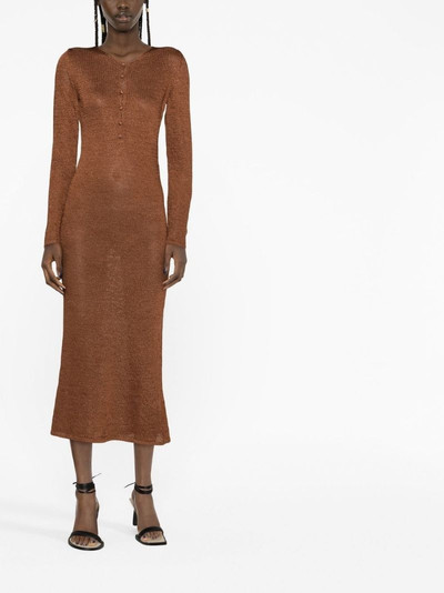 TOM FORD long-sleeves maxi knit dress outlook