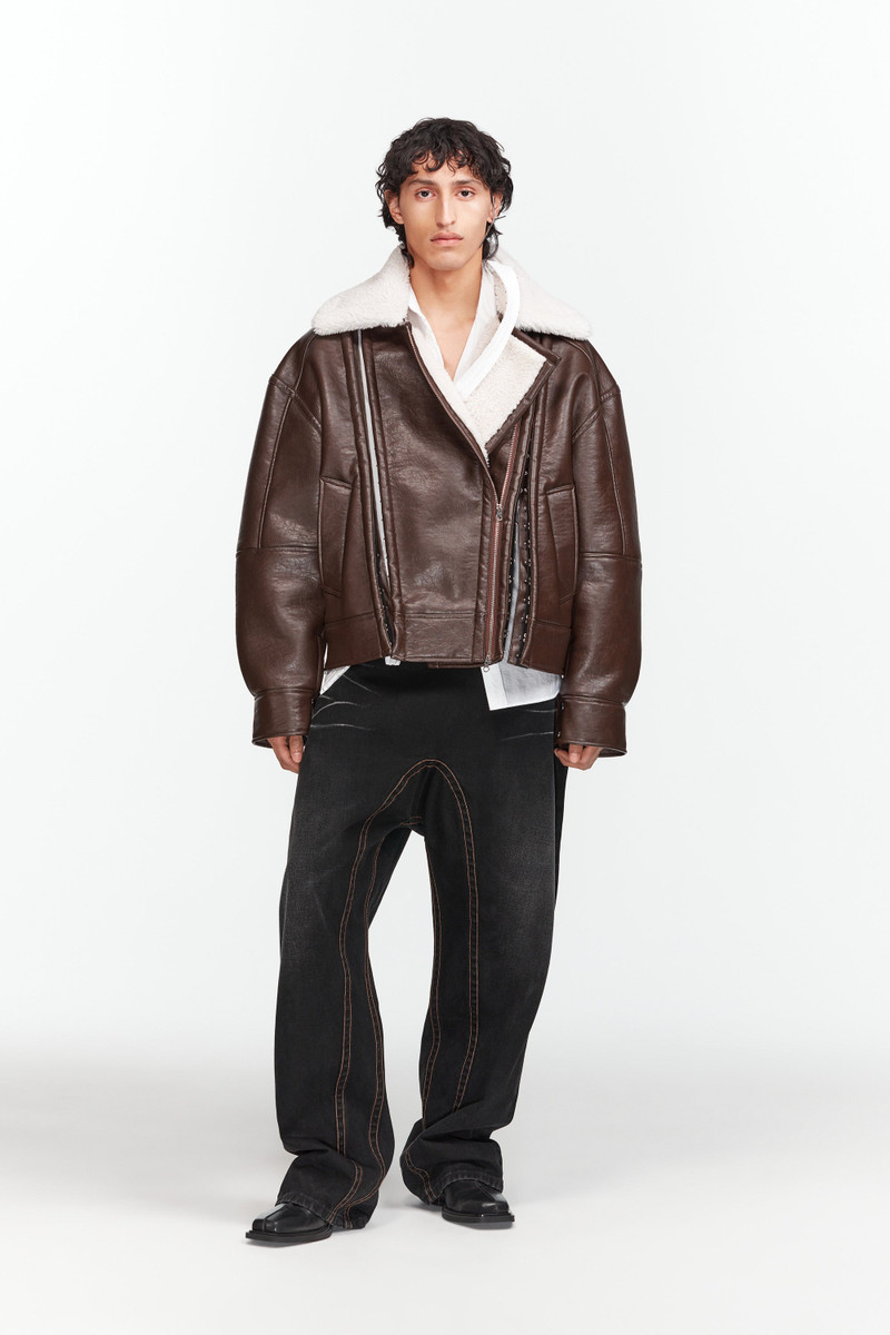 Y/Project Hook and Eye Shearling Jacket outlook
