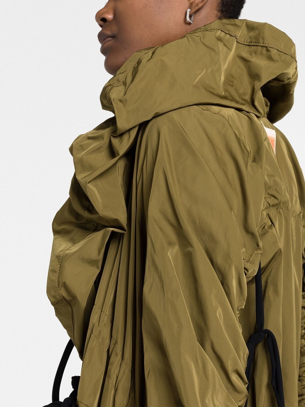 Drapey ruffled parka - 3