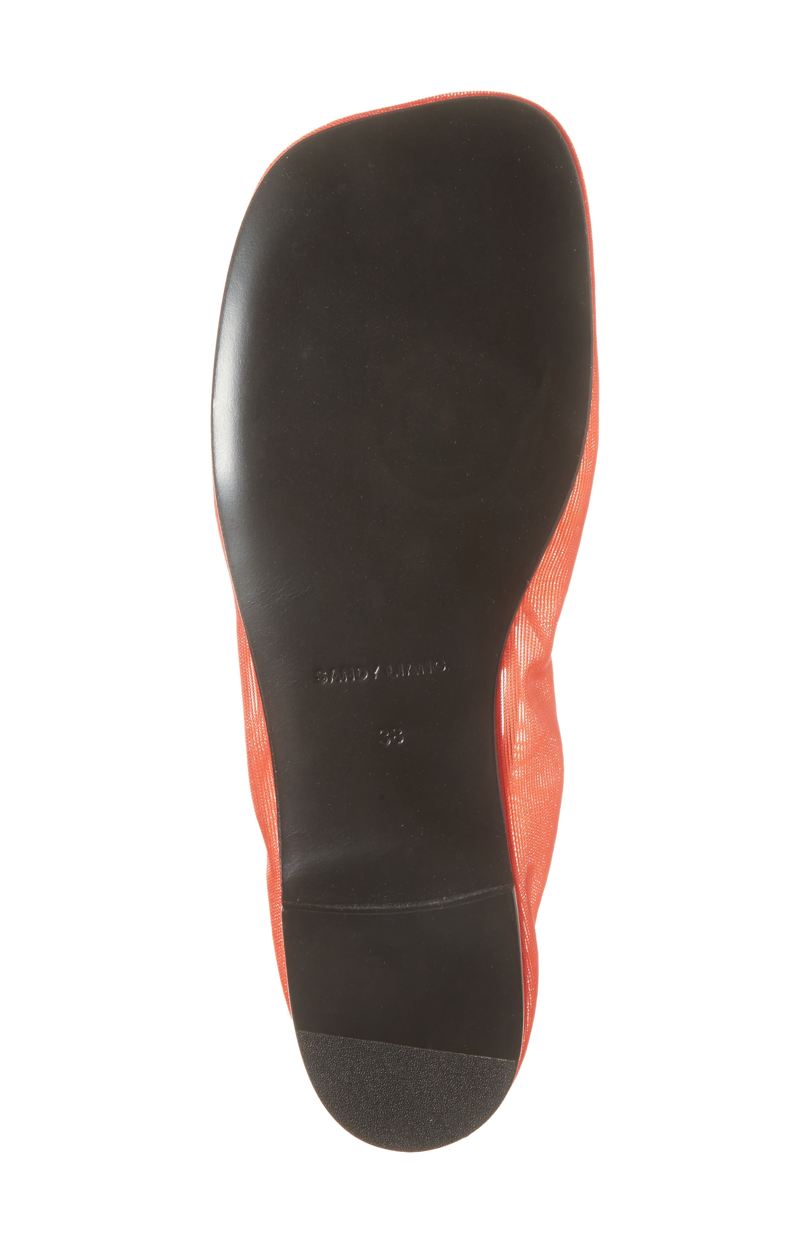 Sandy Liang Mesh Mary Jane Flat in Red at Nordstrom - 6