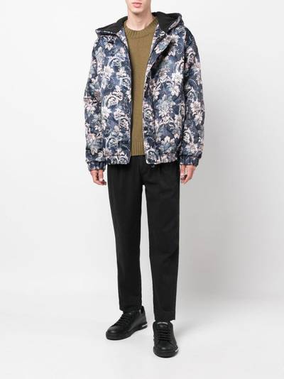 VERSACE JEANS COUTURE floral-print padded jacket outlook