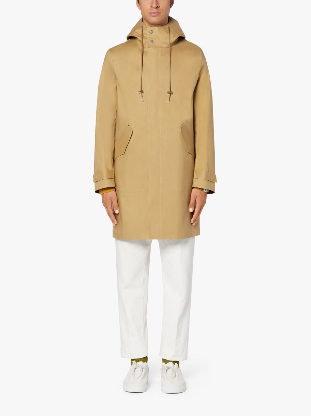 GRANISH SHORT KELP BONDED COTTON HOODED COAT | GR-1036 - 2