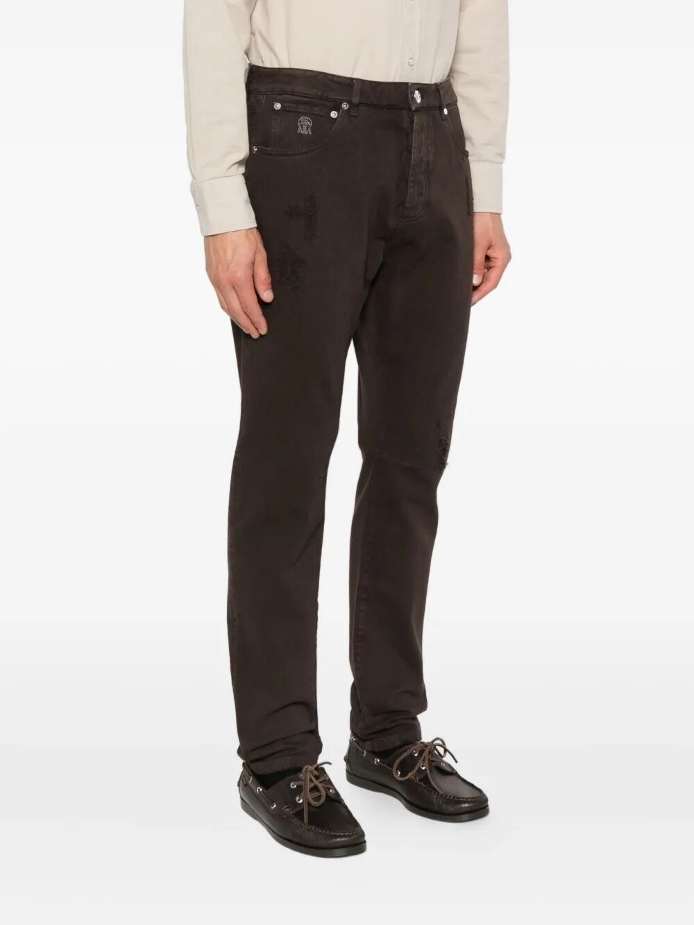 Dyed Denim Pants - 4