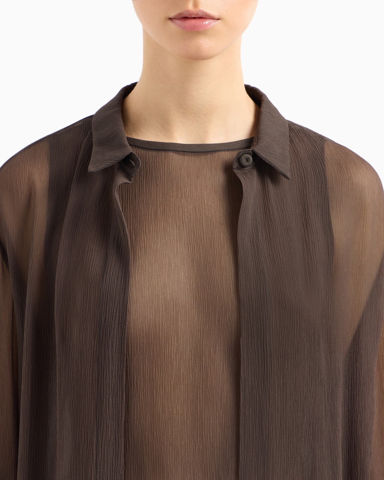 SILK CRÉPON LOOSE SHIRT - 5