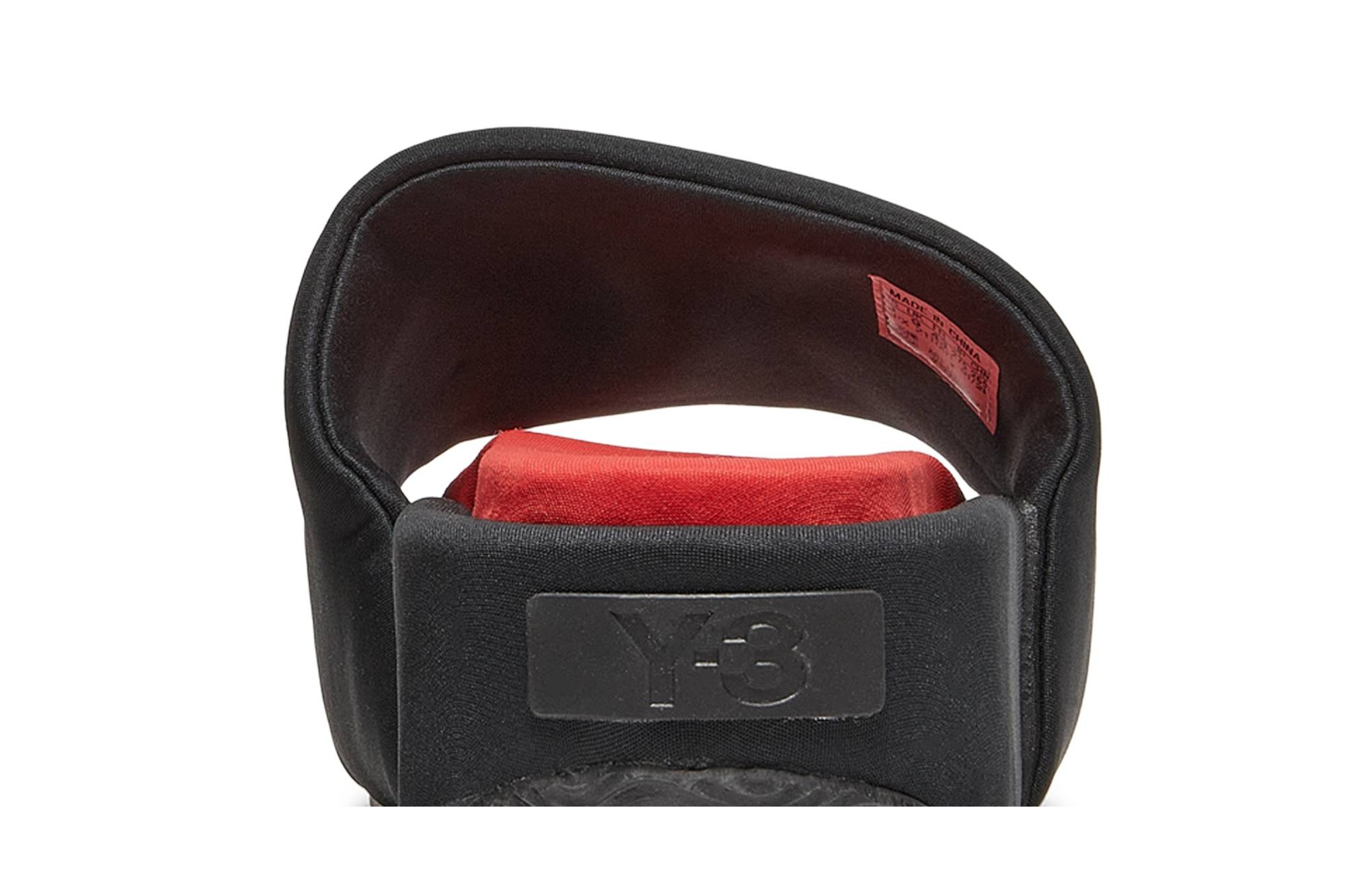 Y-3 Slide 'Black Red' - 7