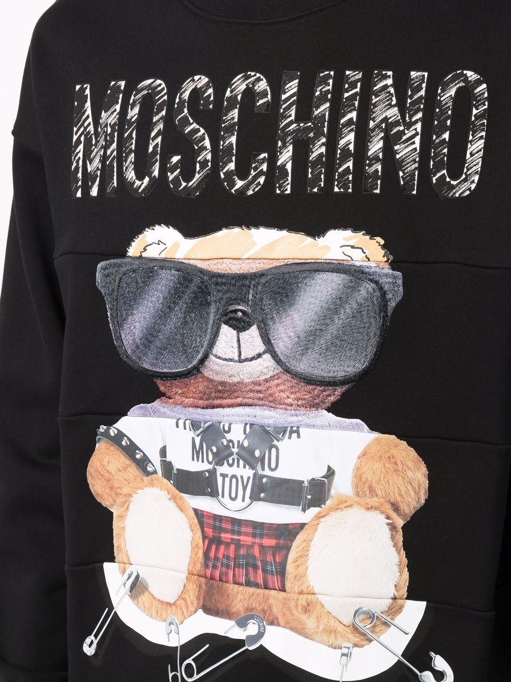 teddy bear print sweatshirt - 5