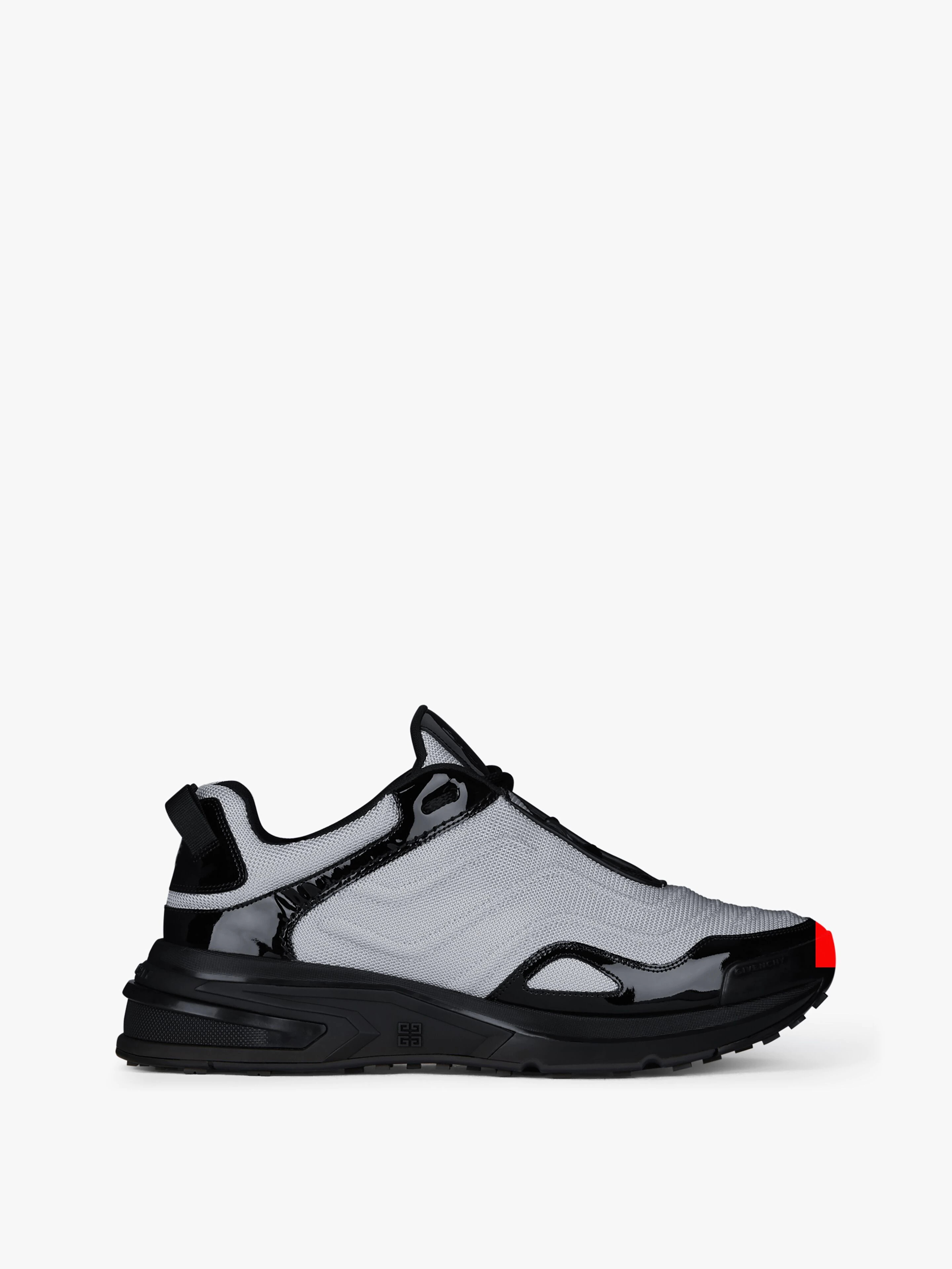GIV 1 LIGHT SNEAKERS IN METALLIC TECHNICAL CANVAS AND PATENT LEATHER - 1
