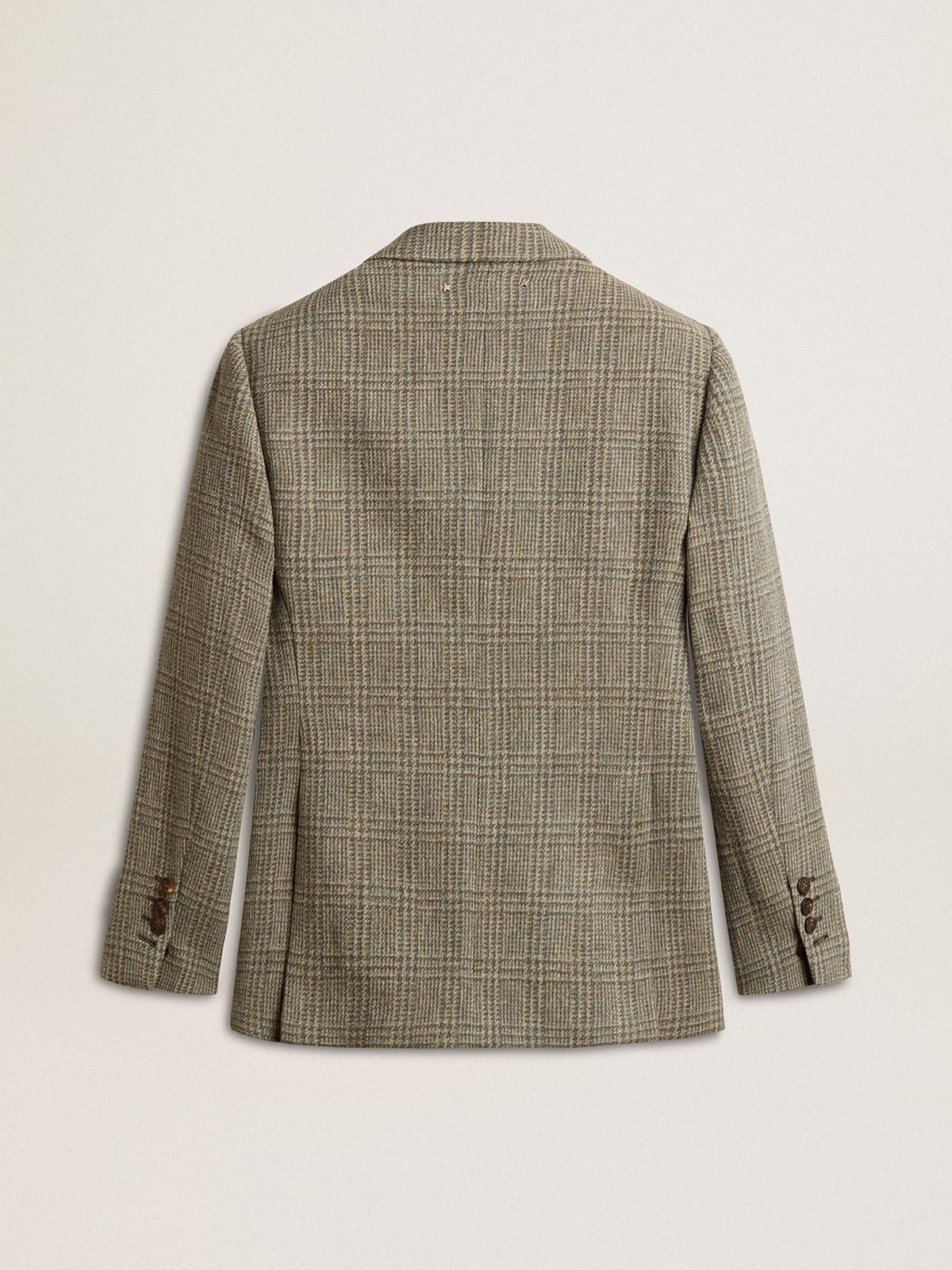 Women's double-breasted blazer in Shetland wool - 7