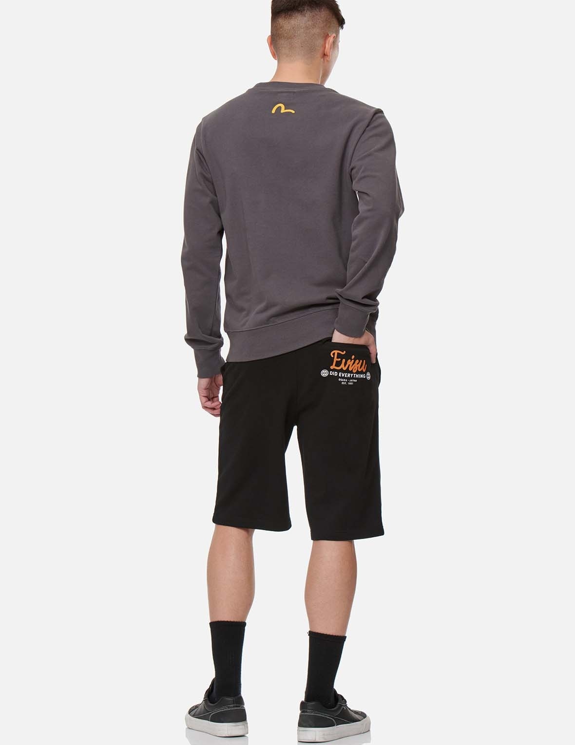 HANDWRITTEN LOGO PRINT SWEAT SHORTS - 5