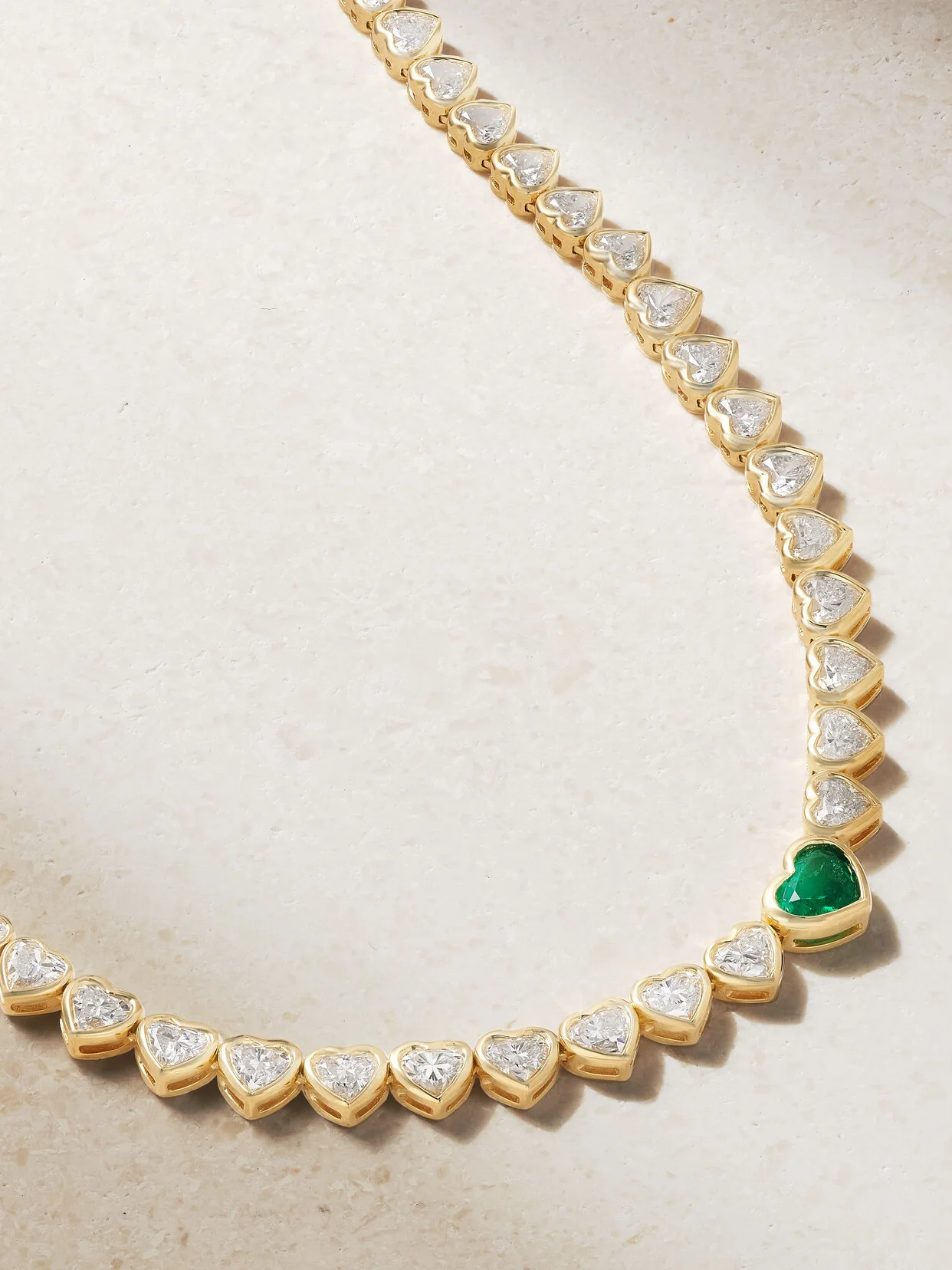 18-karat Gold, Diamond And Emerald Necklace - 1