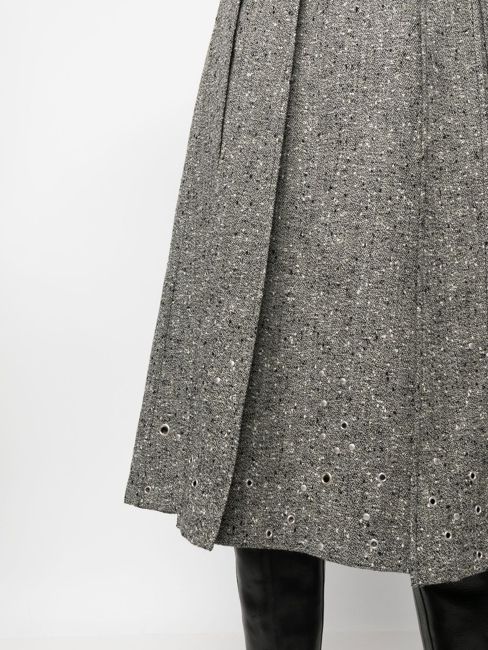 pleated mid-length skirt - 5