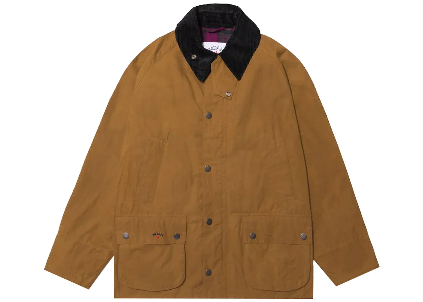 Noah x Barbour Dry Waxed Bedale Jacket Nicotine - 1