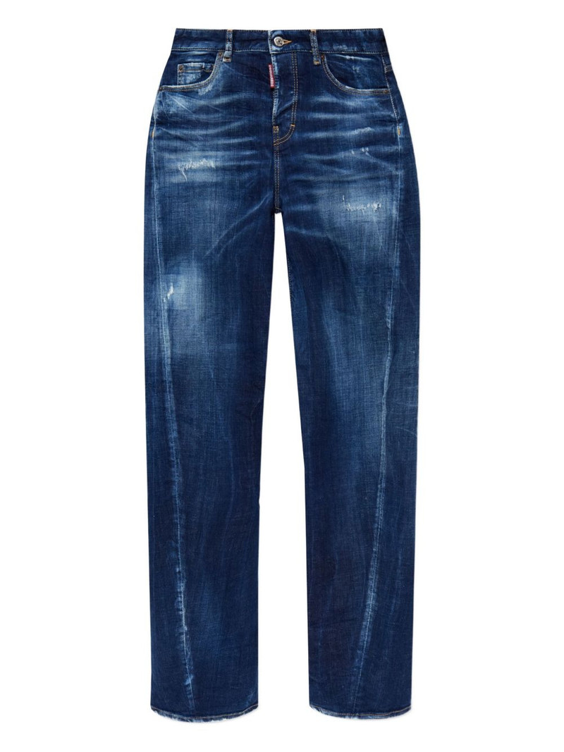 D2 Twisted distressed jeans 1