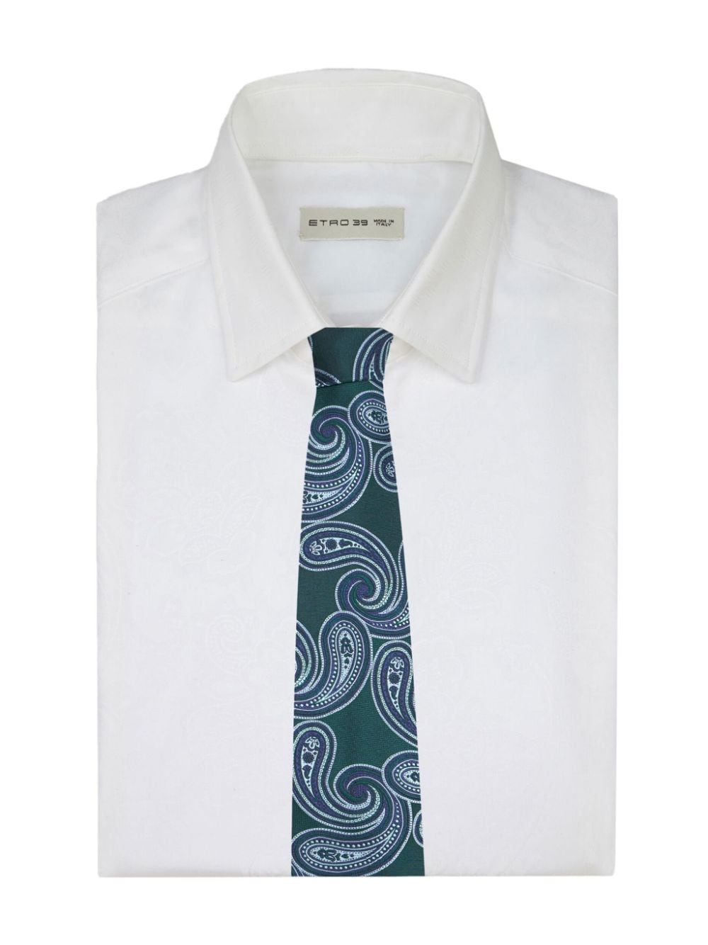 paisley-jacquard silk tie - 3