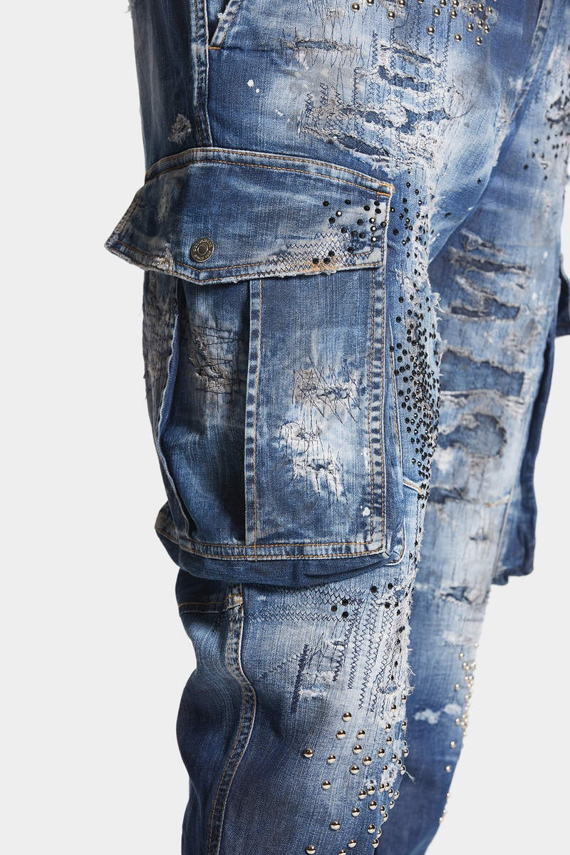 DENIM CARGO PANTS 8