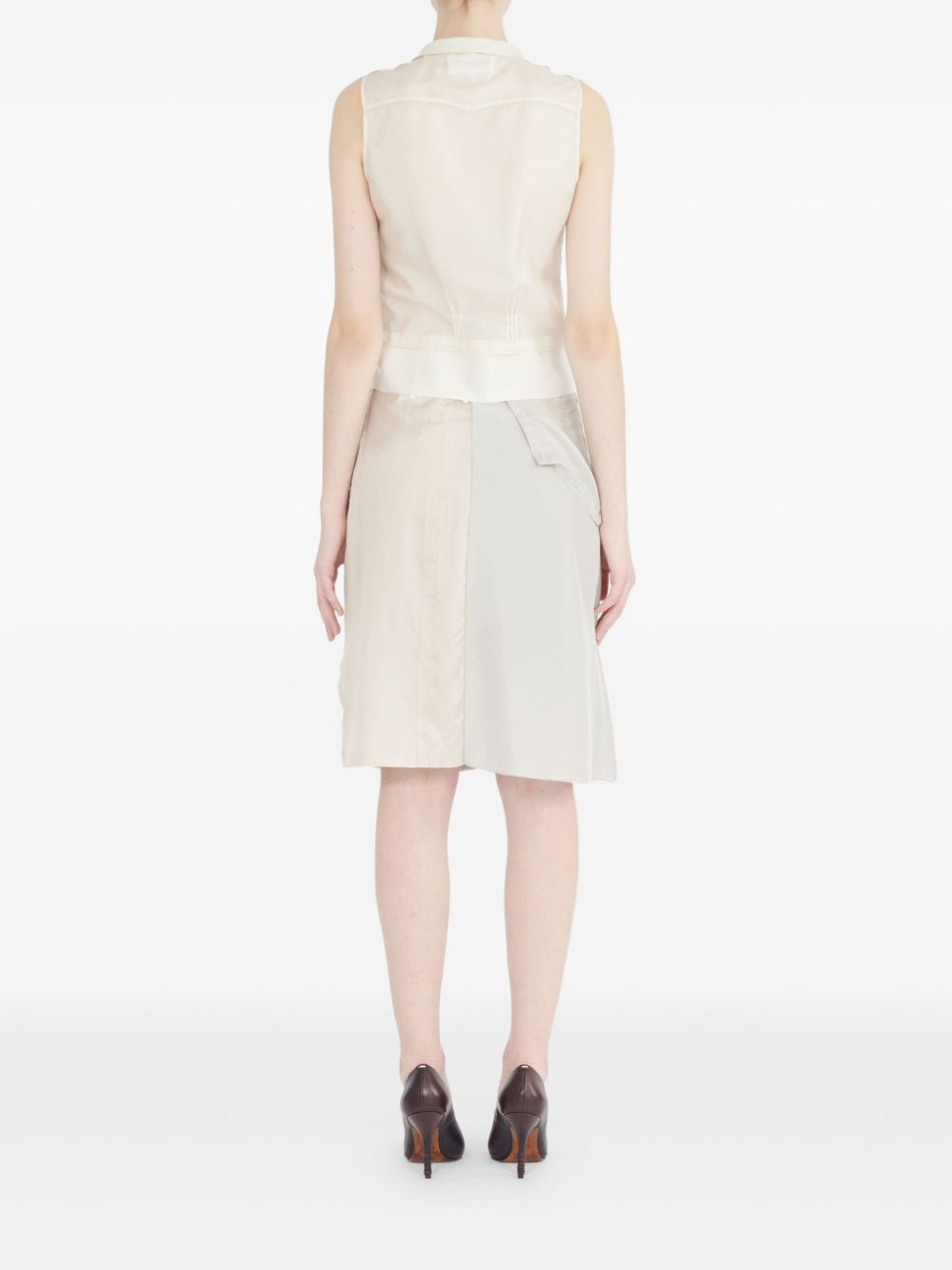 pleated sleeveless blouse - 4