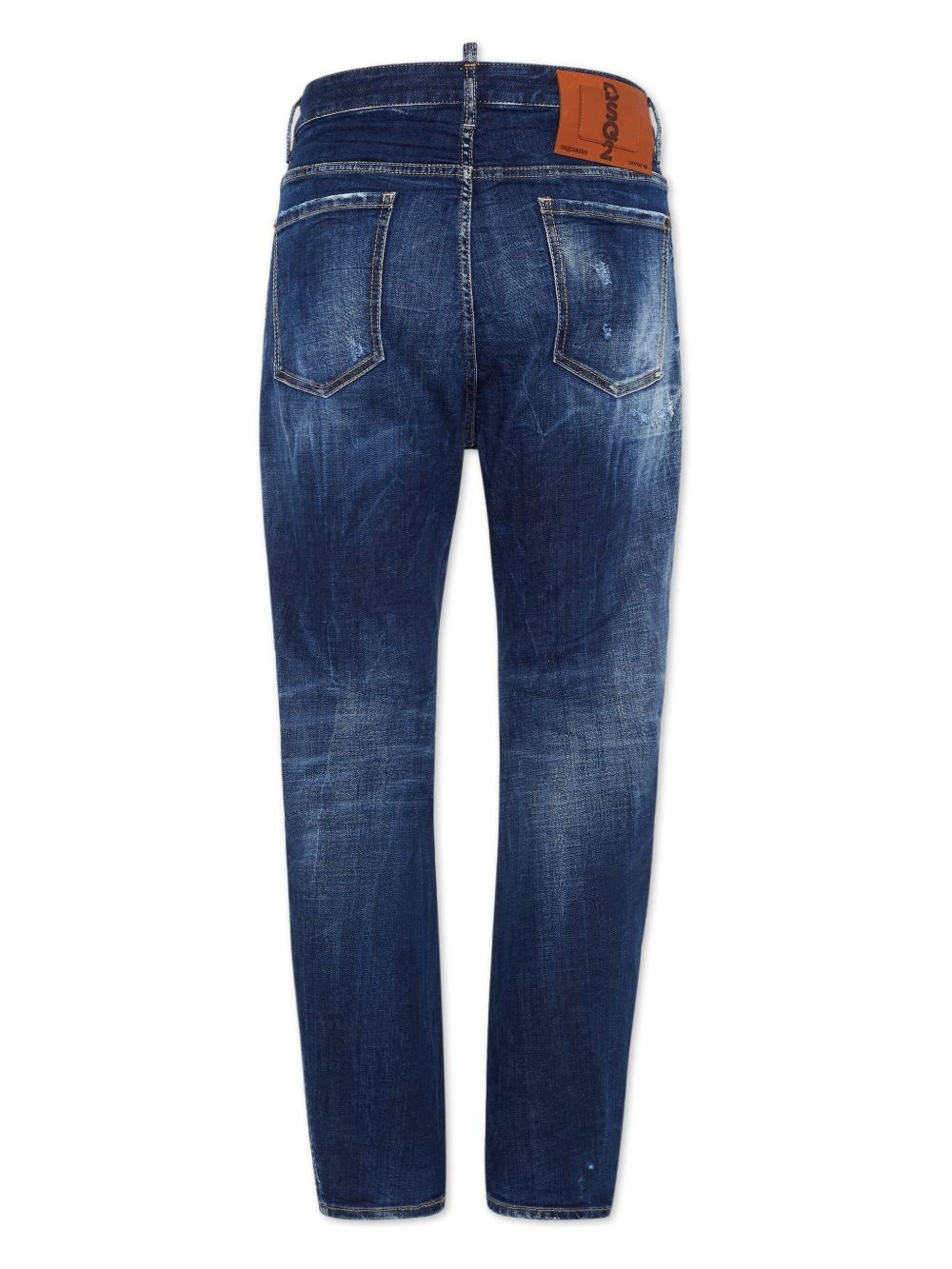 distressed stretch-cotton jeans - 2