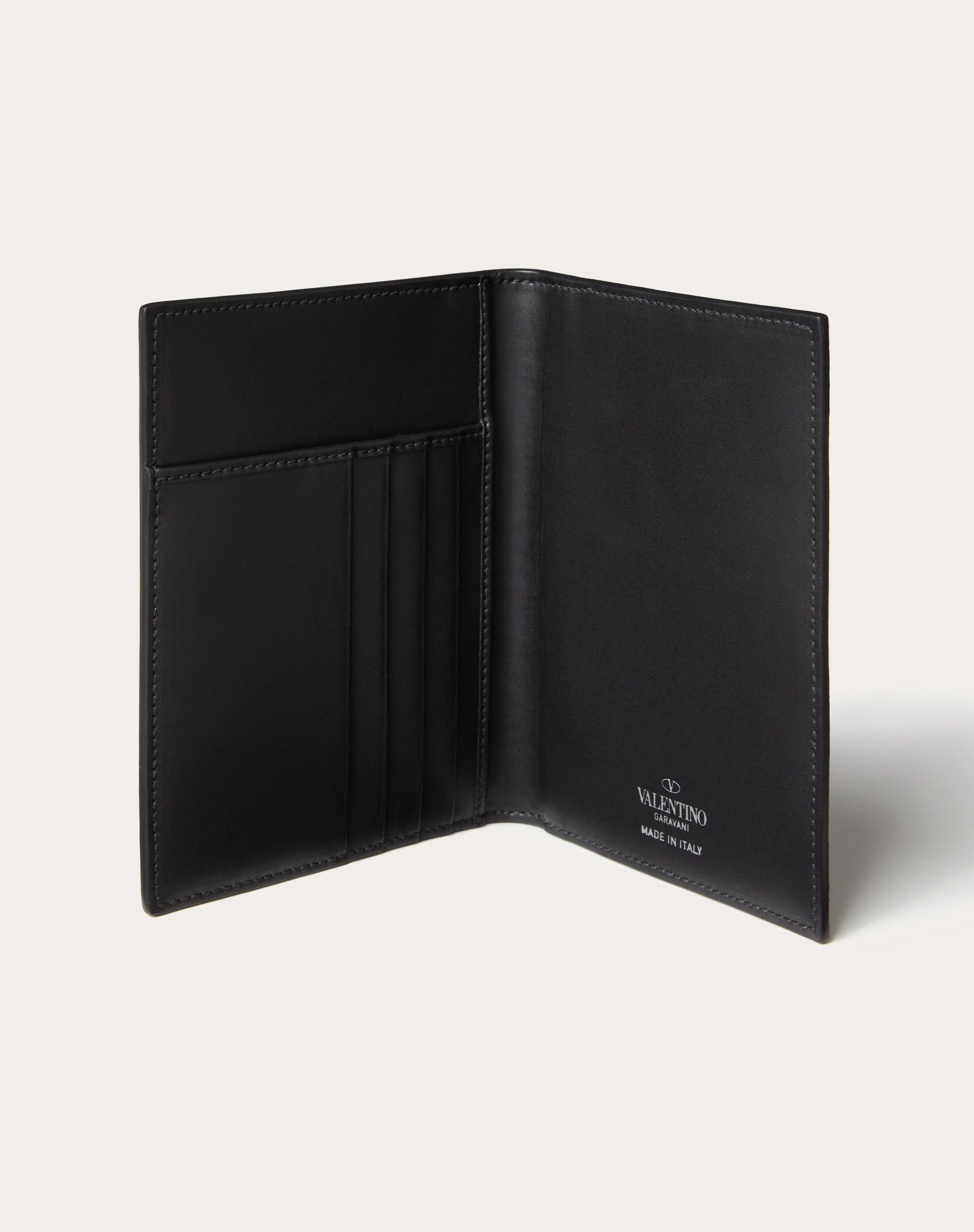 VLTN PASSPORT COVER IN CALFSKIN - 5