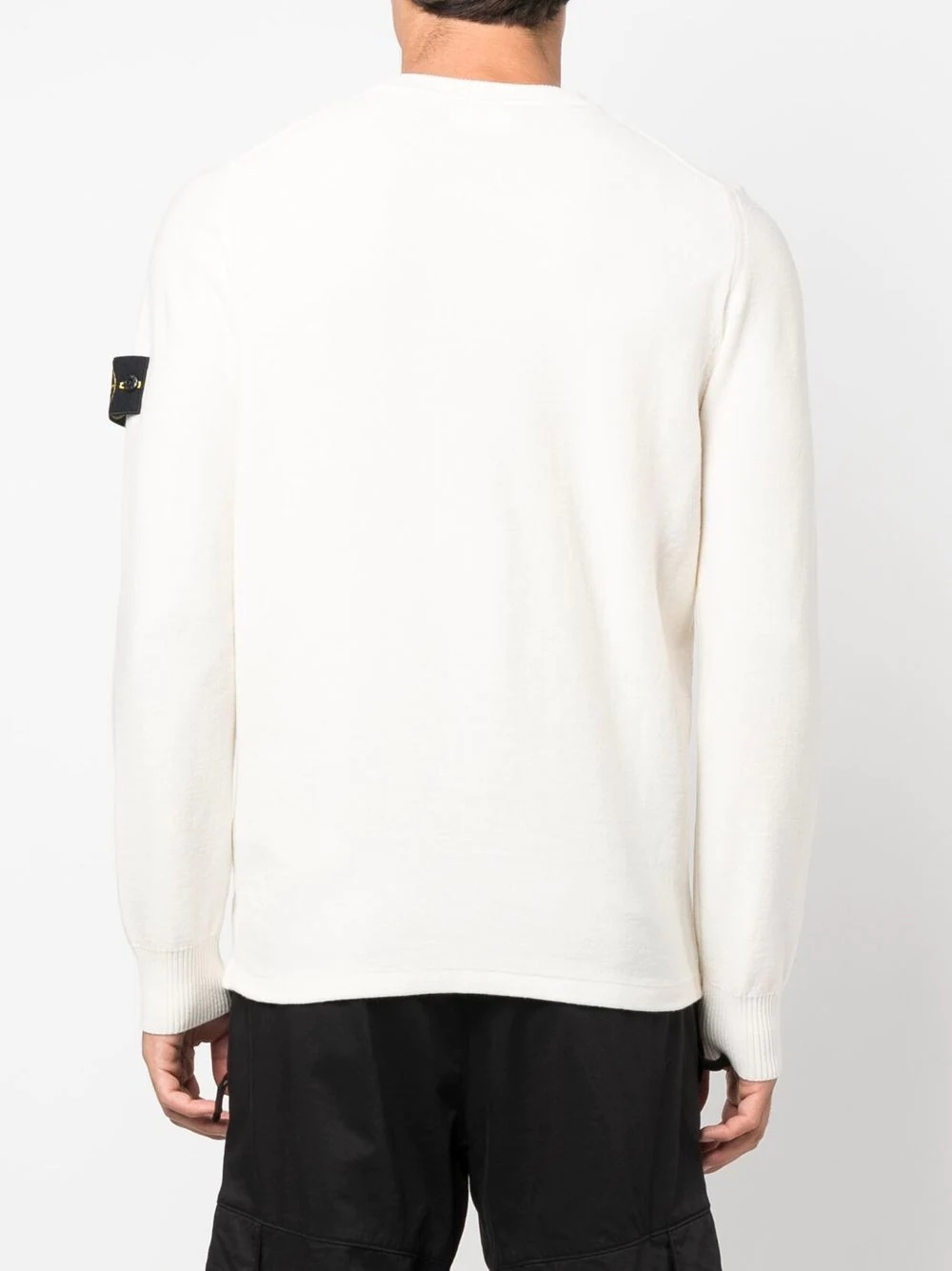 Compass-patch crew-neck jumper - 4