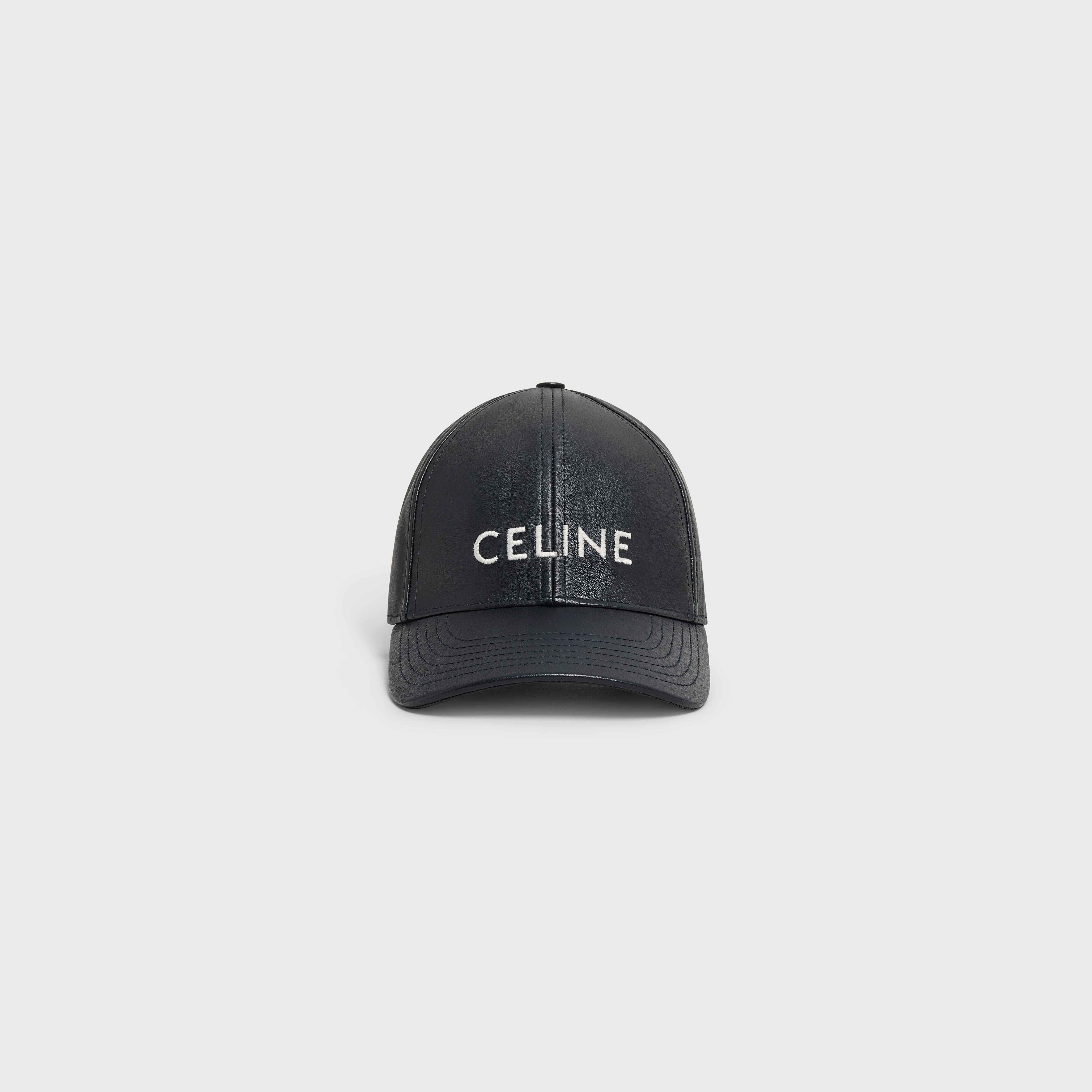 CELINE BASEBALL CAP IN LAMBSKIN LEATHER - 2