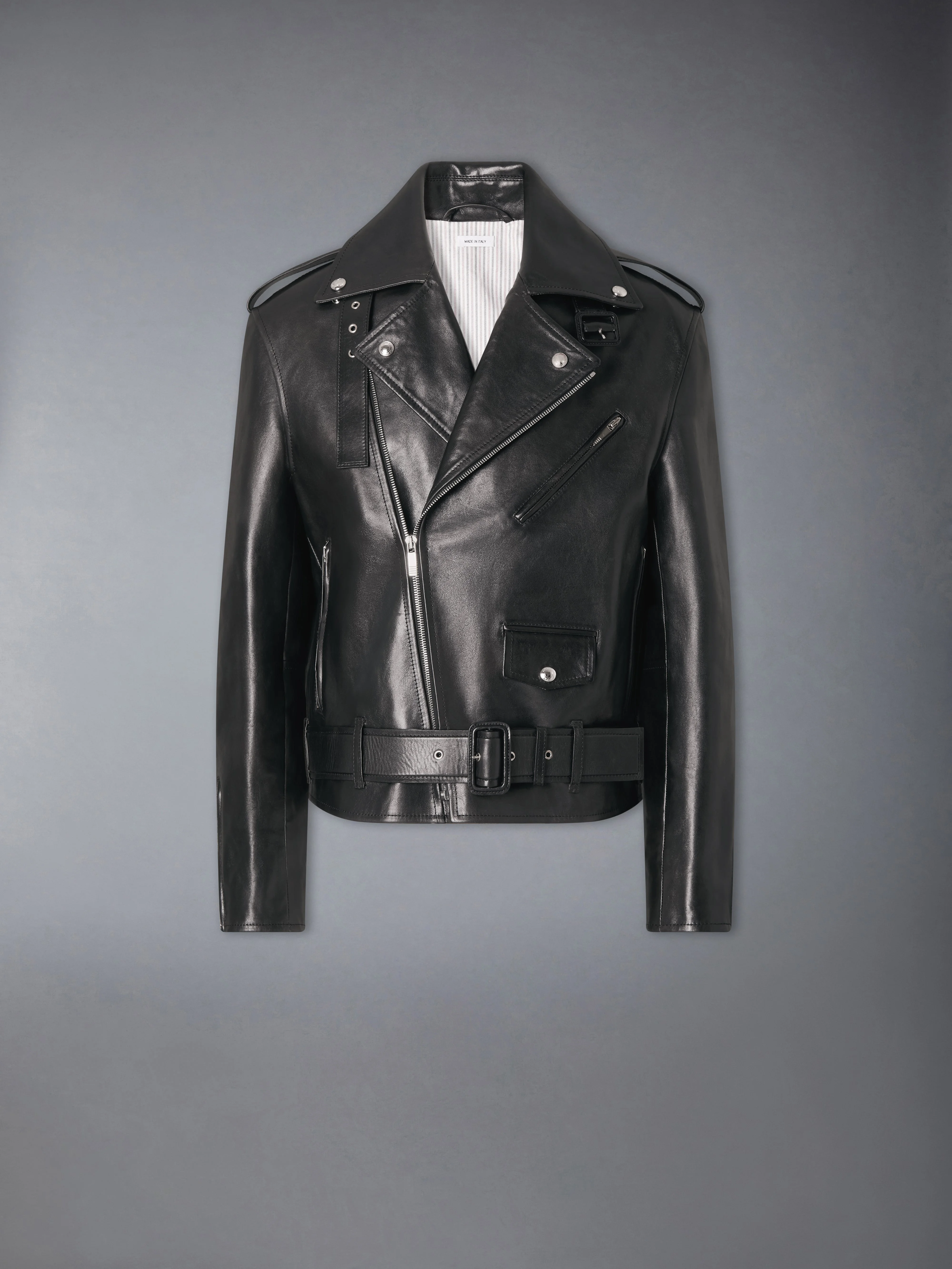 LEATHER MOTO JACKET - 1