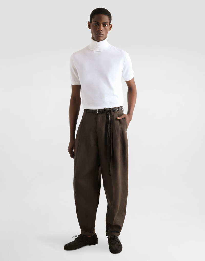 Dolce & Gabbana Short-sleeved cotton polo-shirt outlook