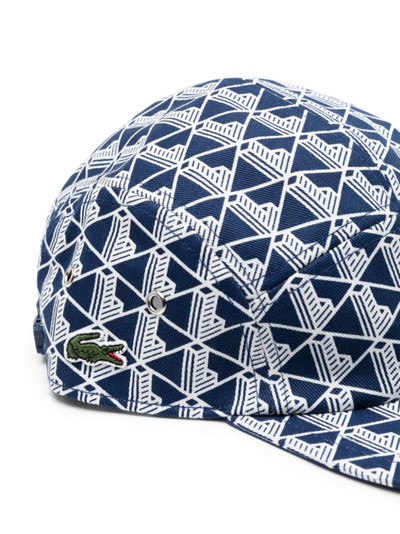 LACOSTE monogram-print cotton cap outlook