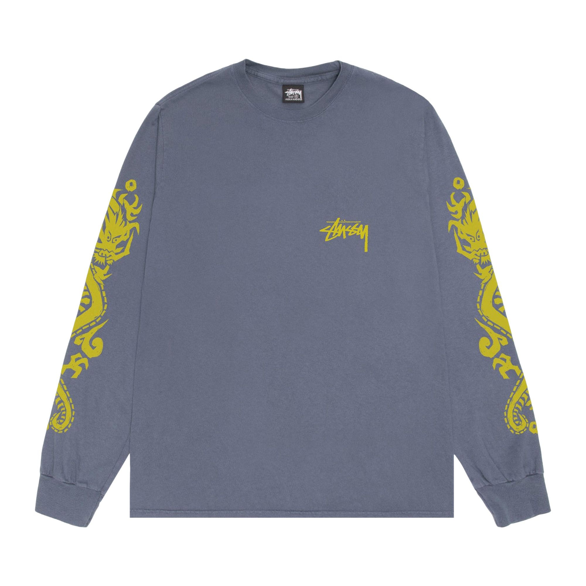 Stussy Dragons Long-Sleeve Tee 'Indigo' - 1