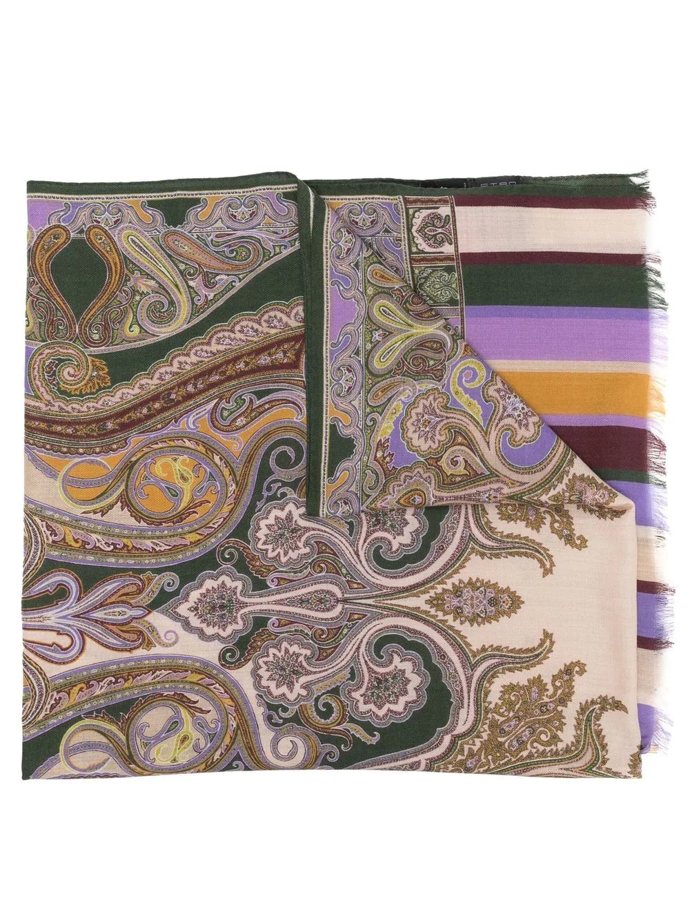 paisley-print scarf - 1