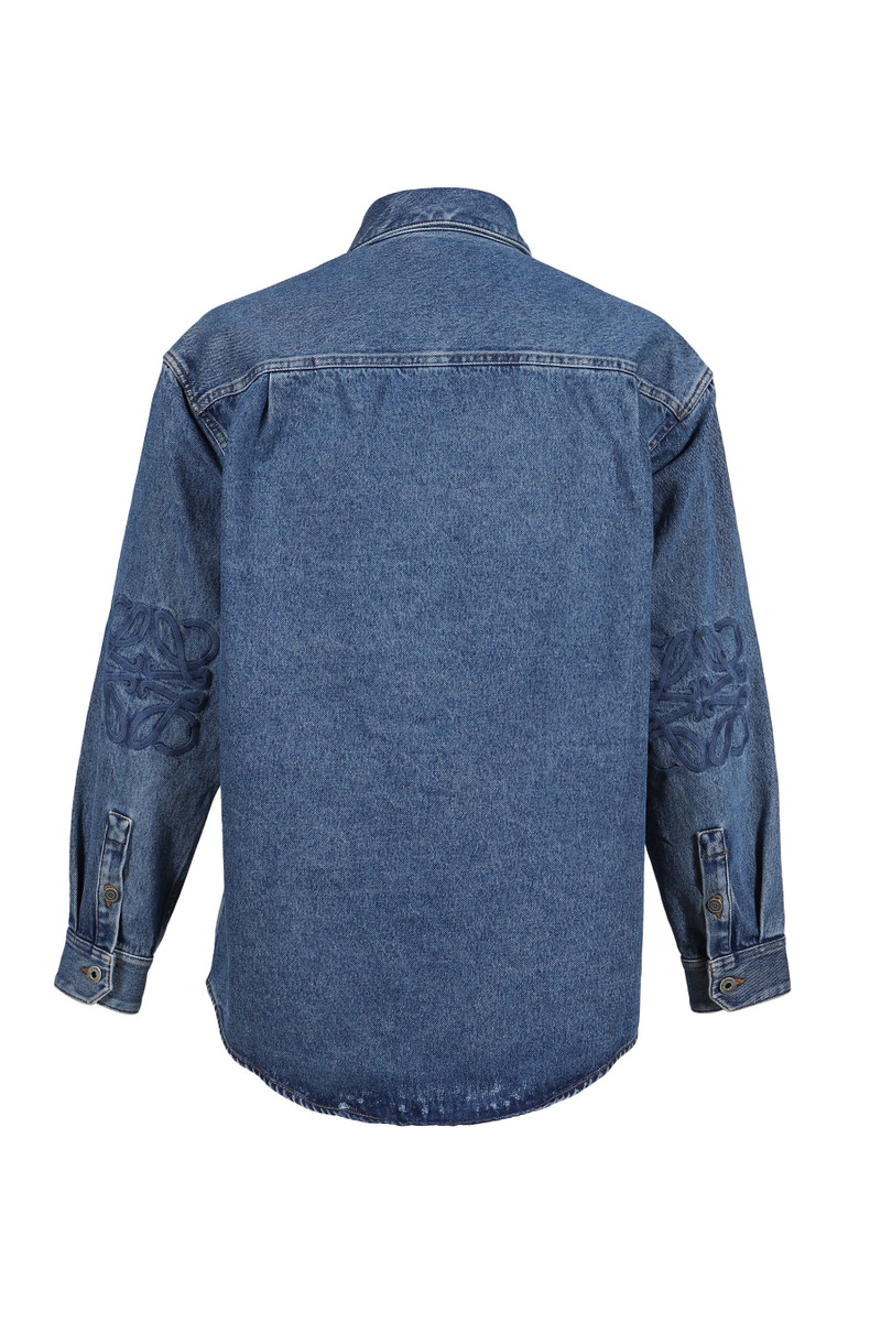 Loewe ANAGRAM OVERSHIRT / MID BLU DENIM outlook