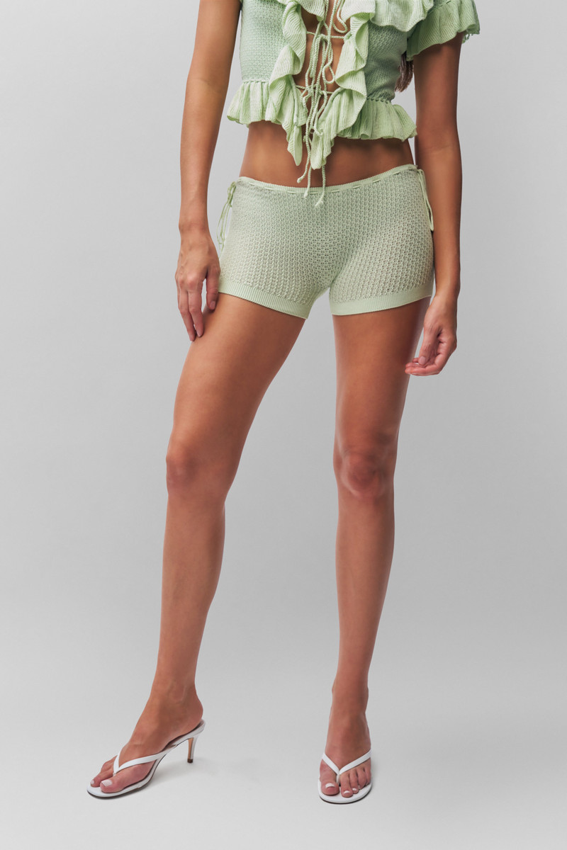 GUIZIO KNIT SIDE TIE SHORT outlook