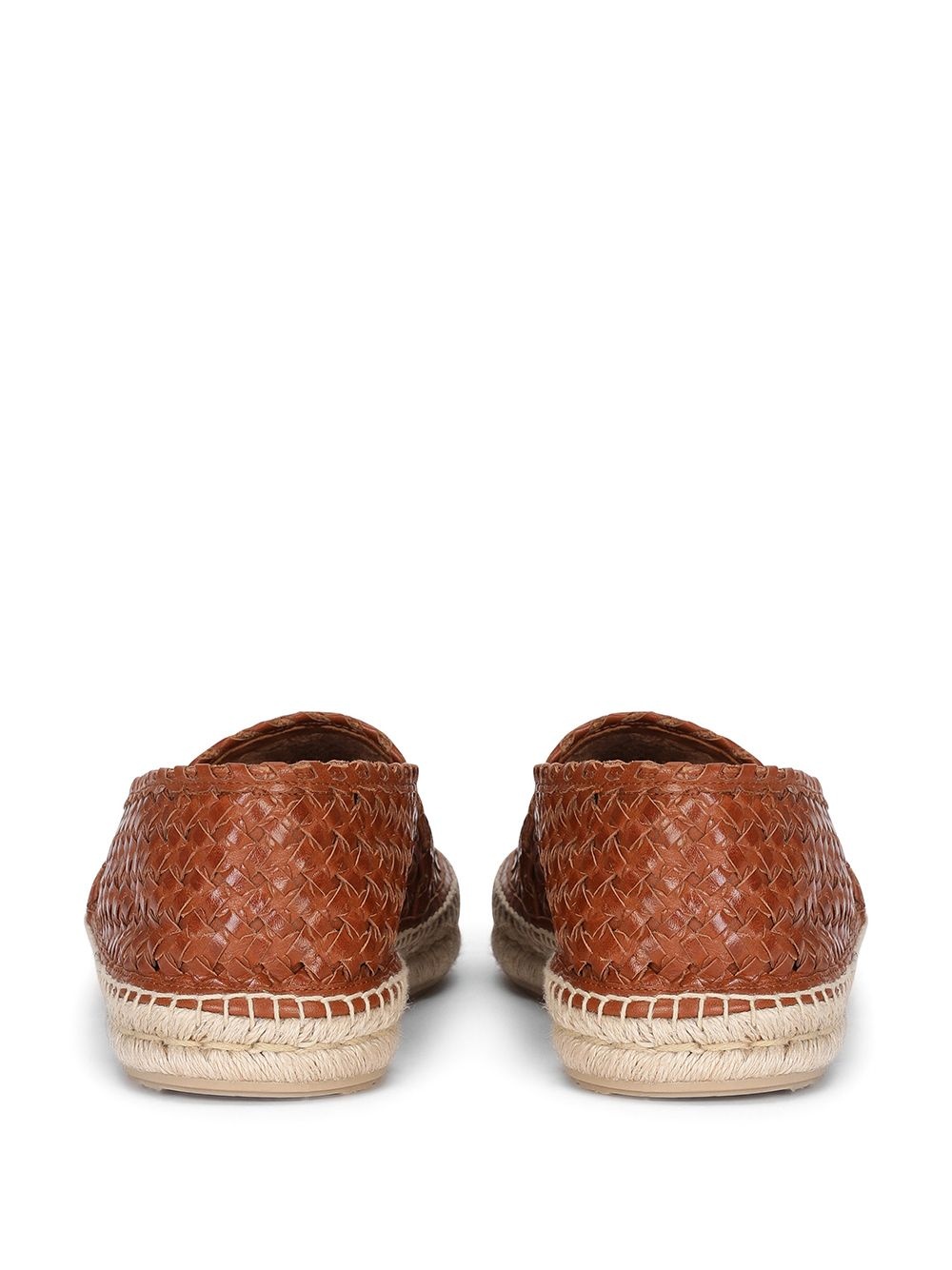 woven leather espadrilles - 3