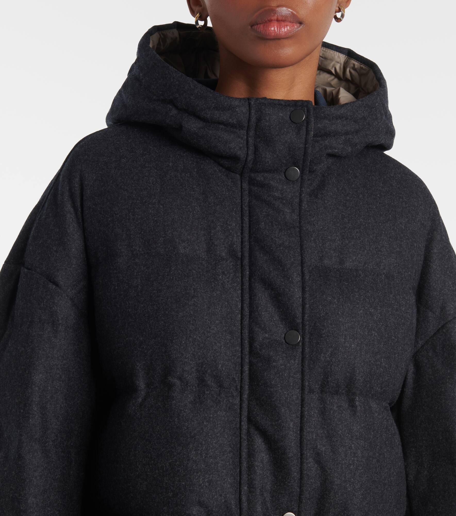 Padded wool jacket - 7