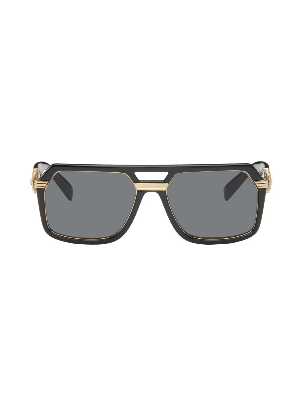 Black Vintage Icon Pilot Sunglasses - 1