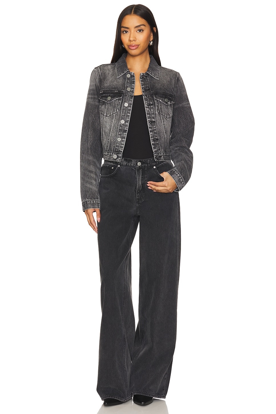 Maeve Fitted Denim Jacket - 4