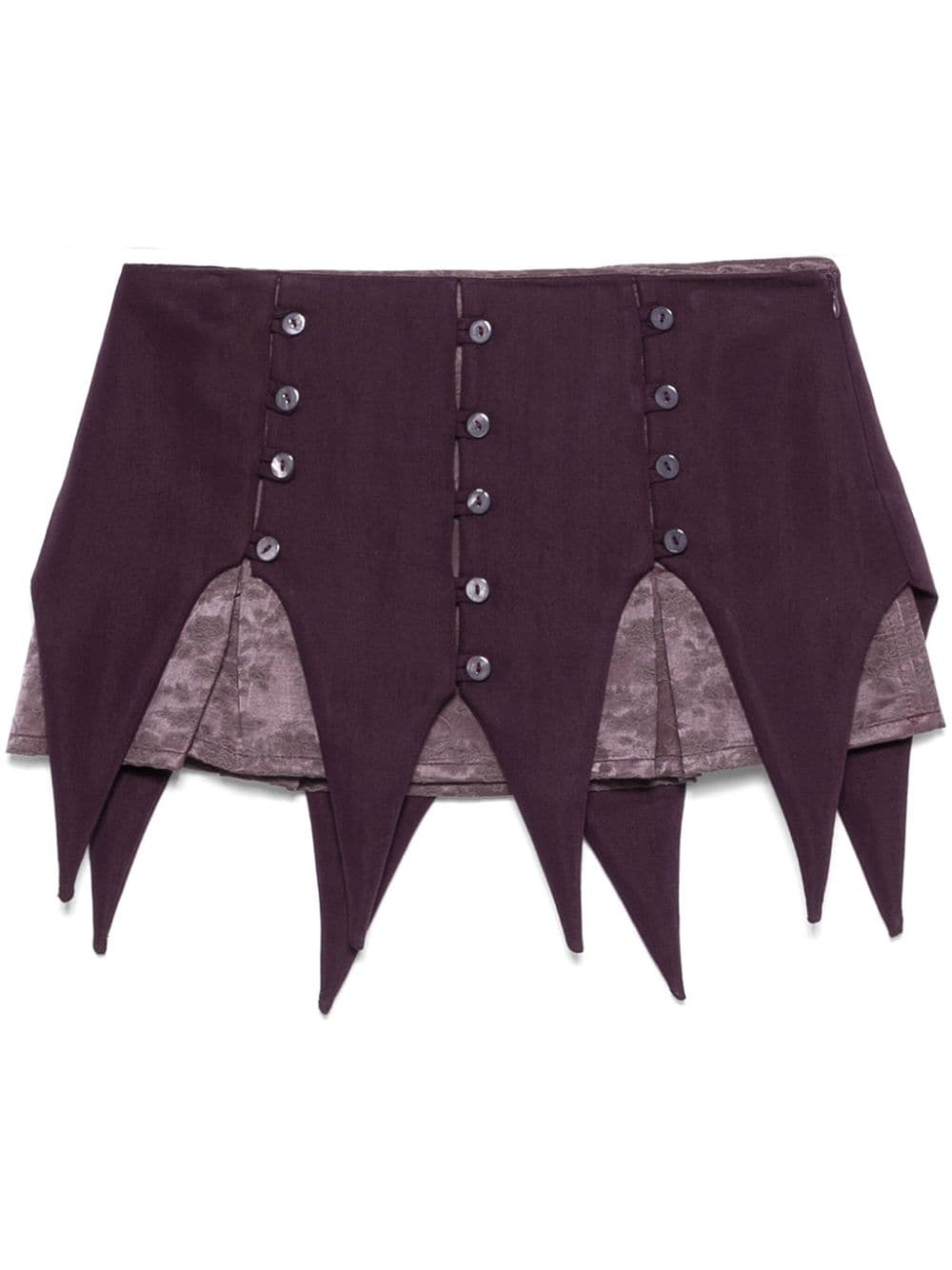 panel mini skirt - 1