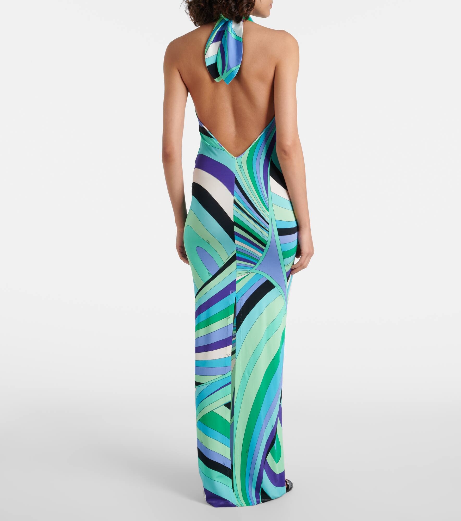 Iride open-back maxi dress - 3